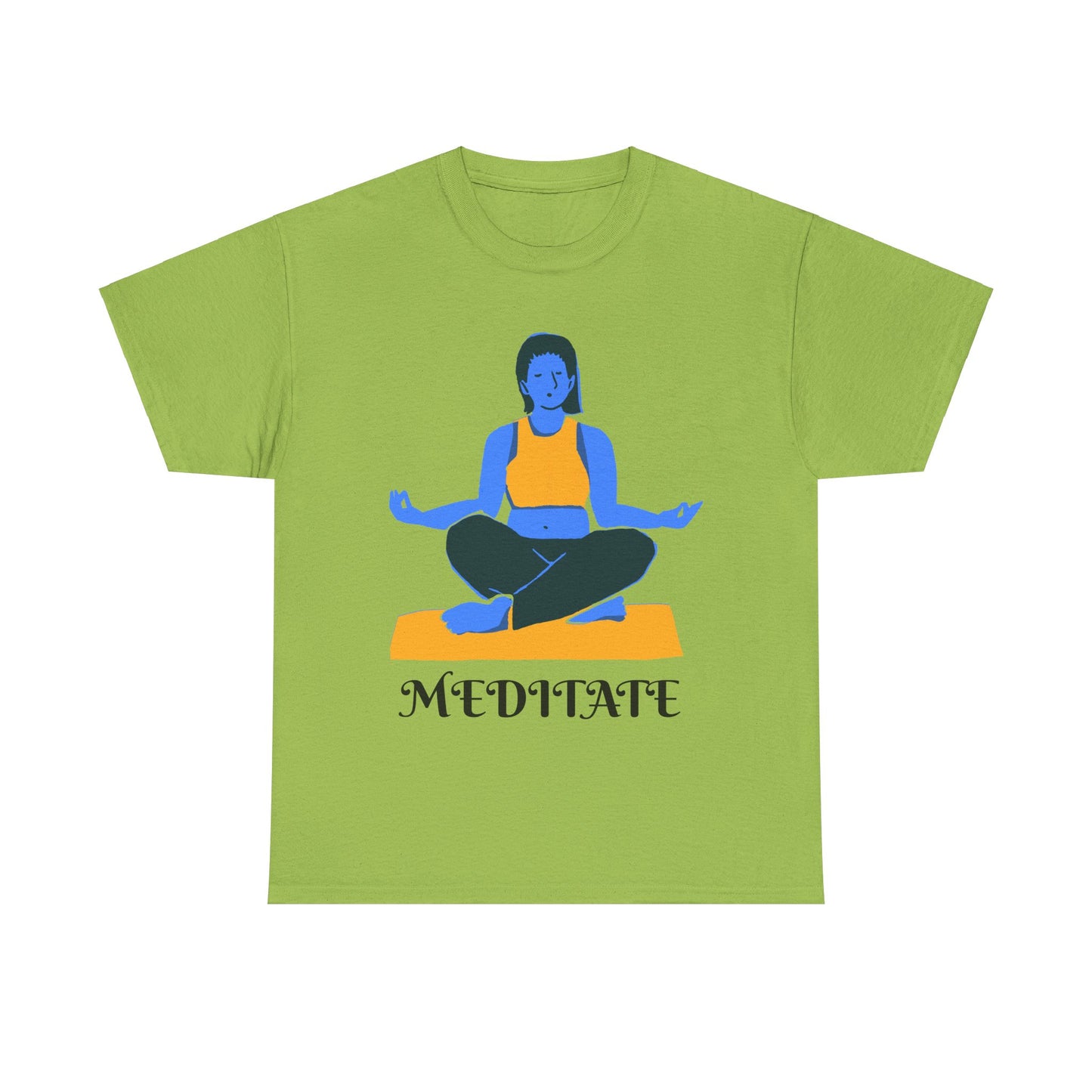 ‘MEDITATE’ Unisex Heavy Cotton Tee