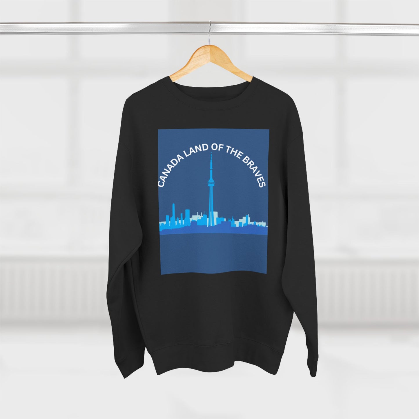 Canada Land of the Brave Unisex Crewneck Sweatshirt - Cozy Urban Style for All Occasions