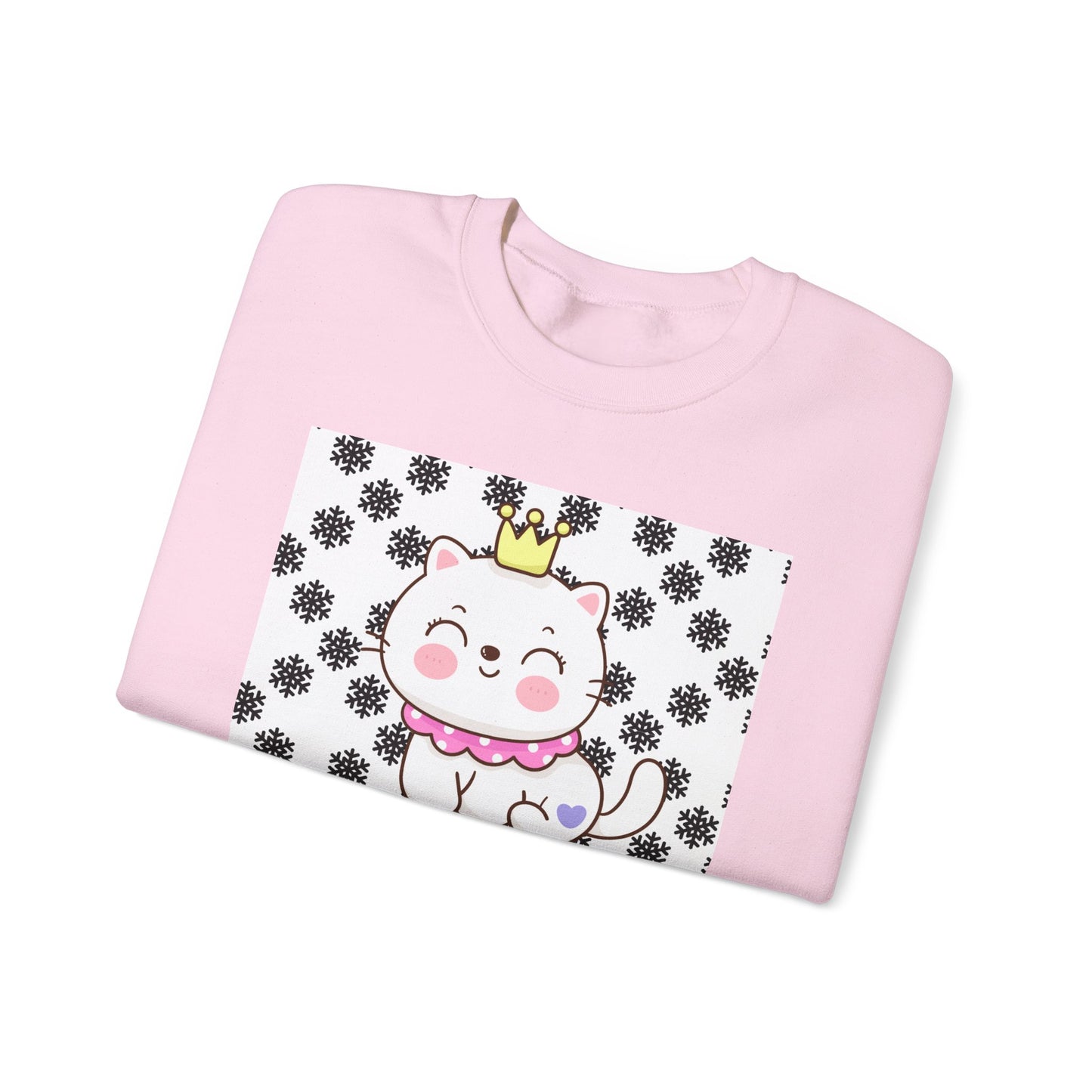 I Love You Mom Crewneck Sweatshirt - Cute Cat Design for Mother's Day