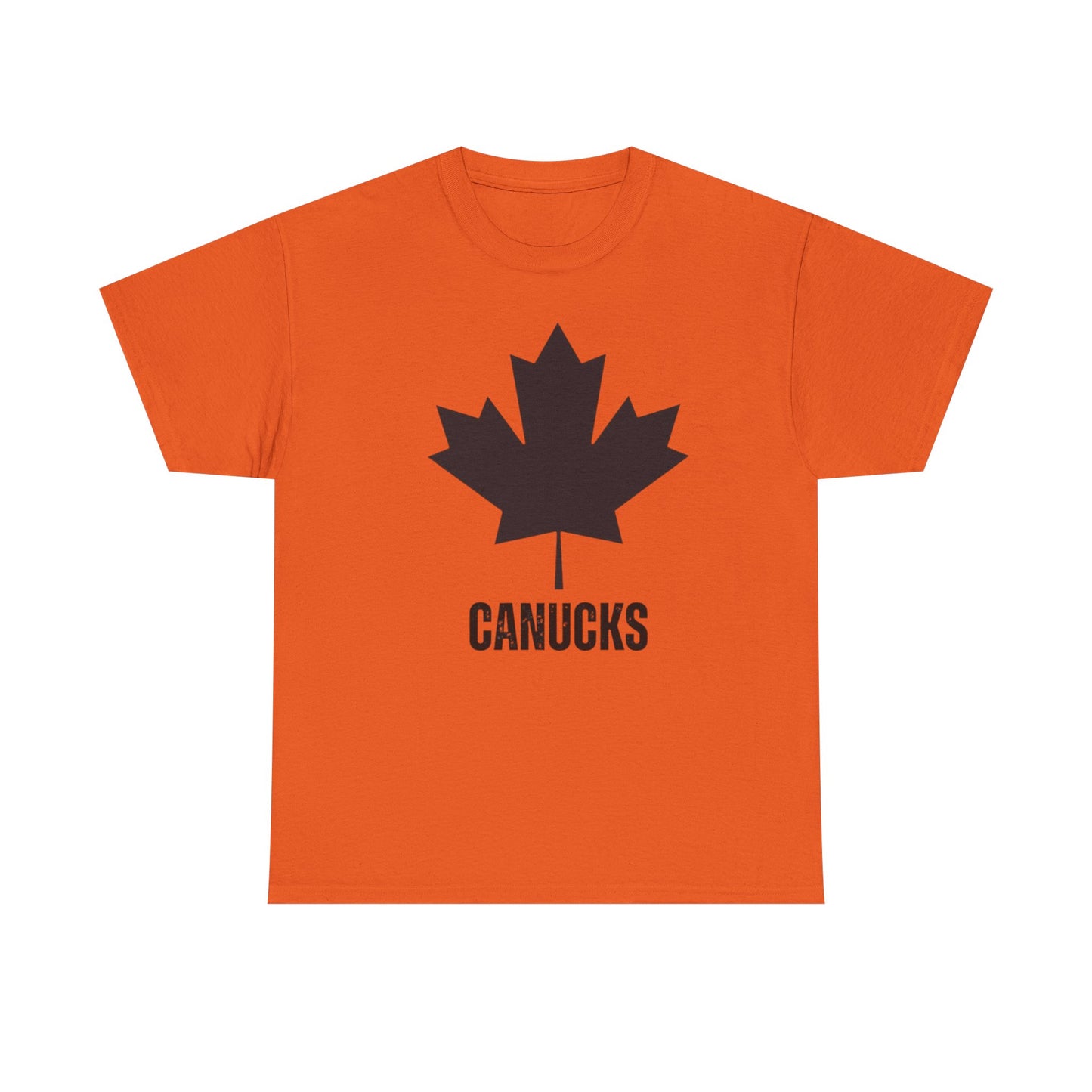 Unisex Heavy Cotton Tee - Canadian Maple Leaf Canucks Shirt