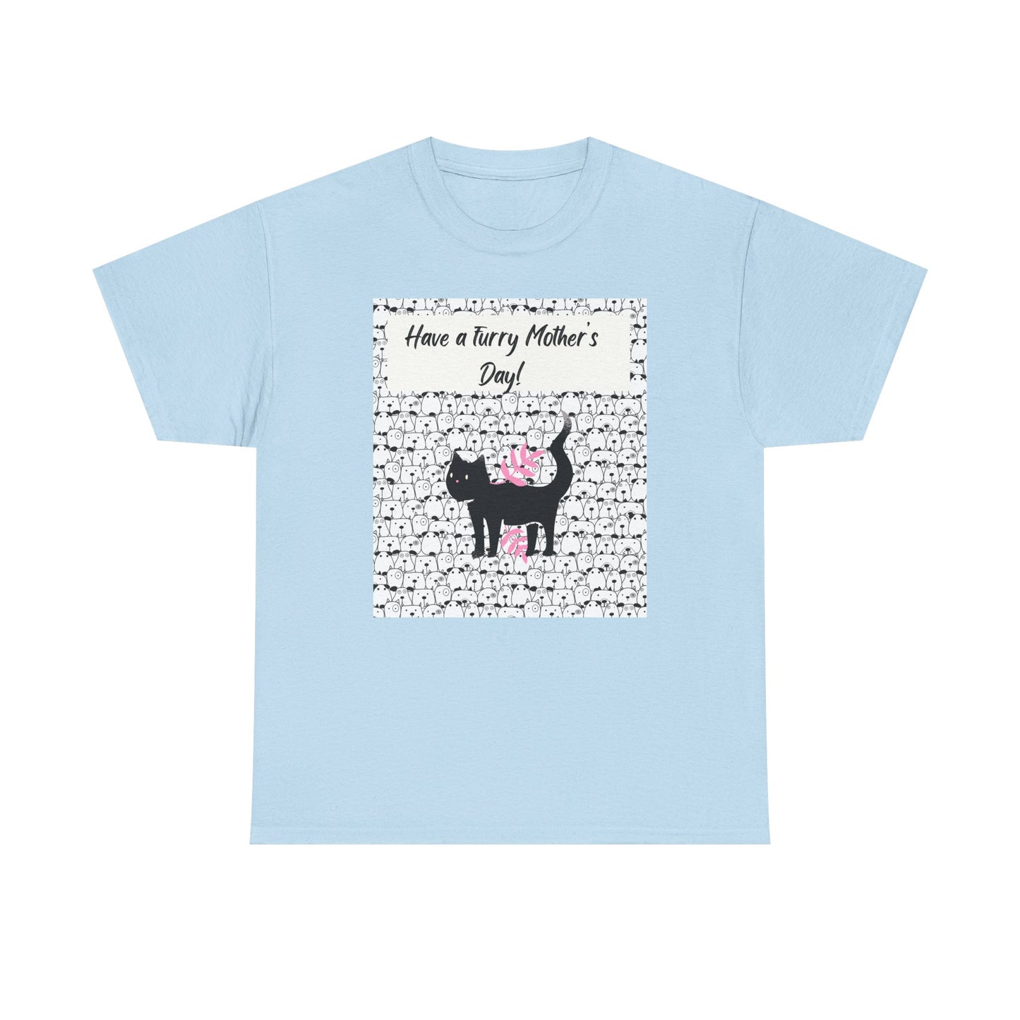 Mother's Day Cat Tee - Unisex Heavy Cotton T-Shirt