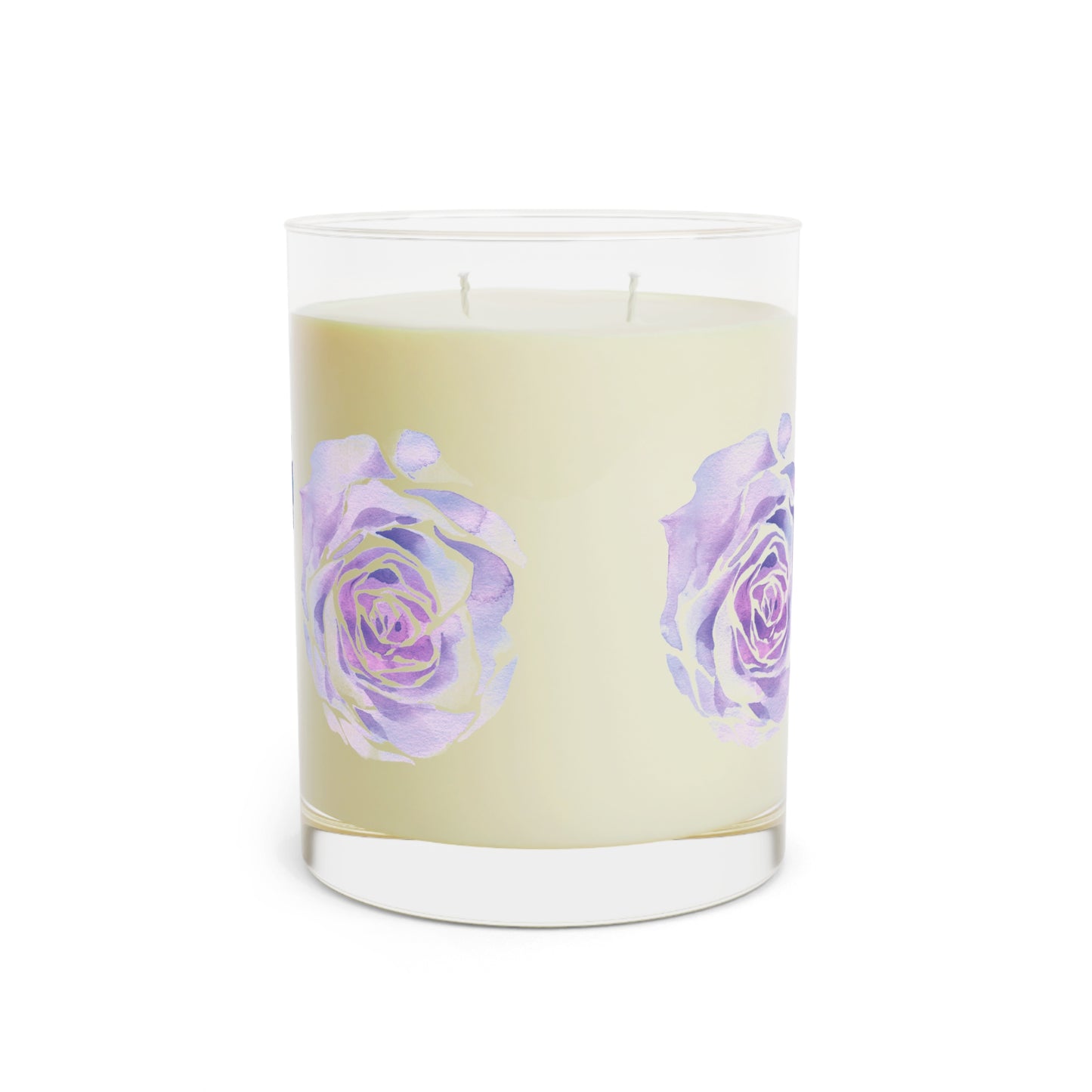 ‘Painted Lilac Rose’ Scented Candle - Full Glass, 11oz