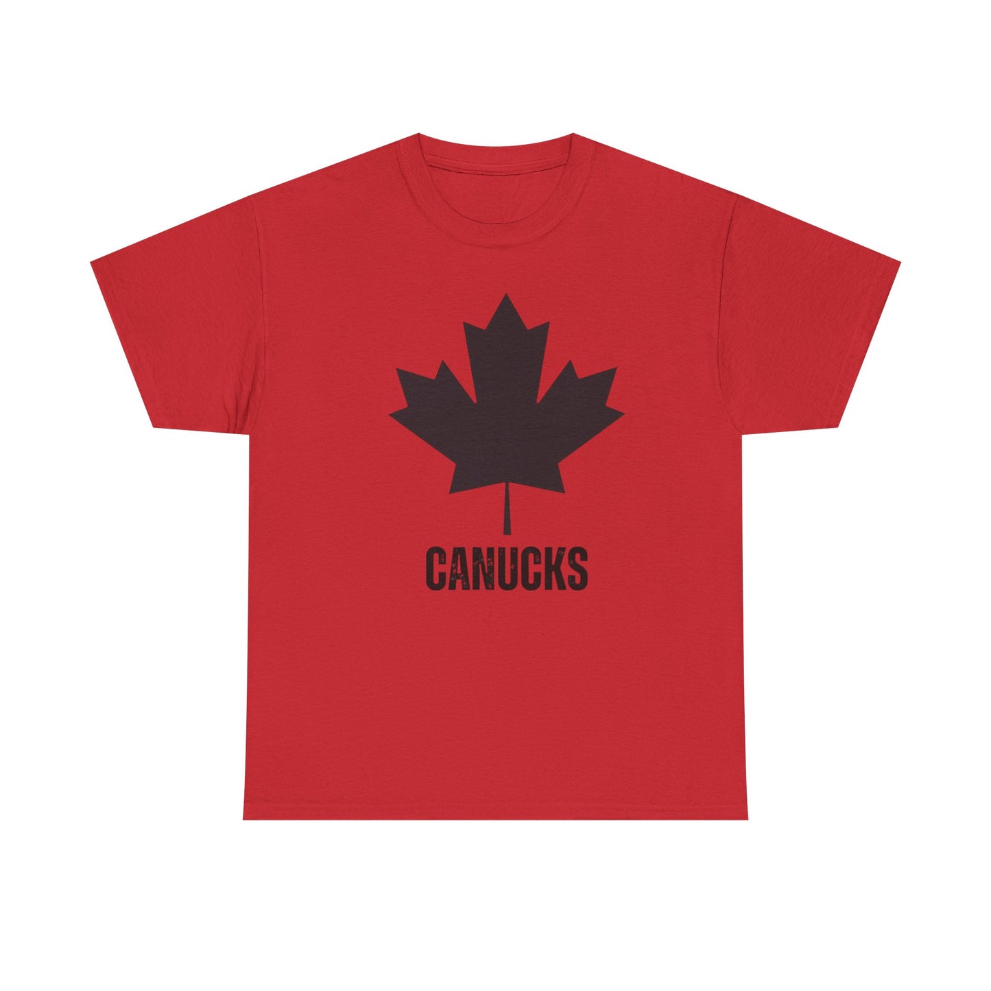Unisex Heavy Cotton Tee - Canadian Maple Leaf Canucks Shirt