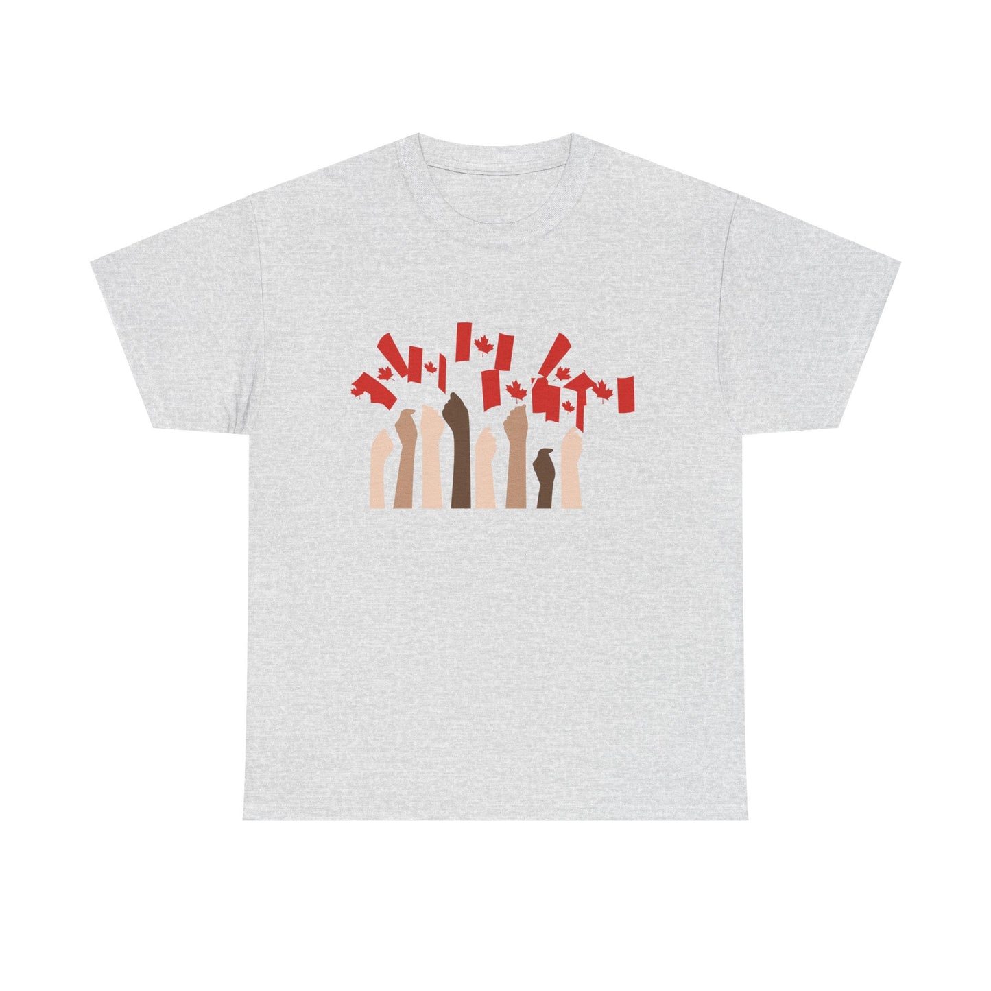 Canadian Pride Unisex Heavy Cotton Tee - Celebrate Canada Day with Unity Design