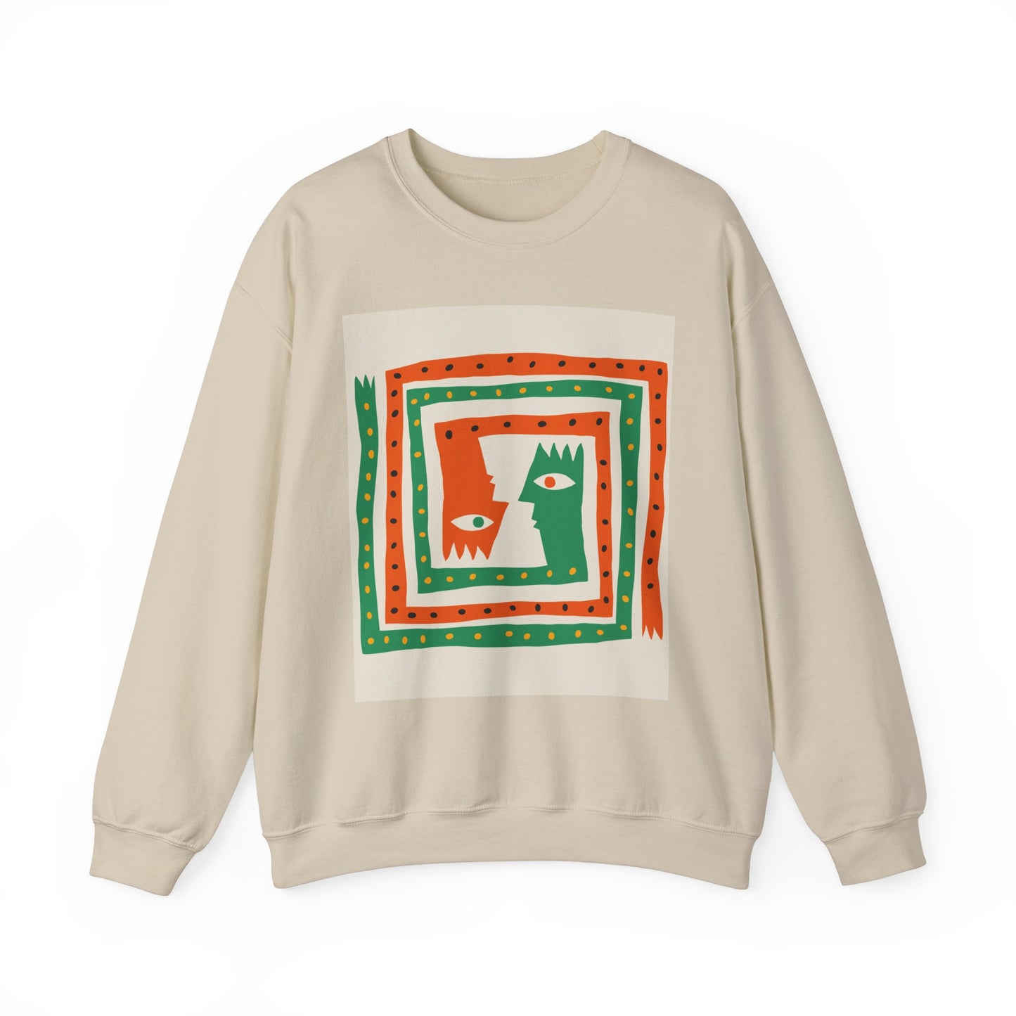 ‘Happiness’ Red/Green Unisex Heavy Blend™ Crewneck Sweatshirt