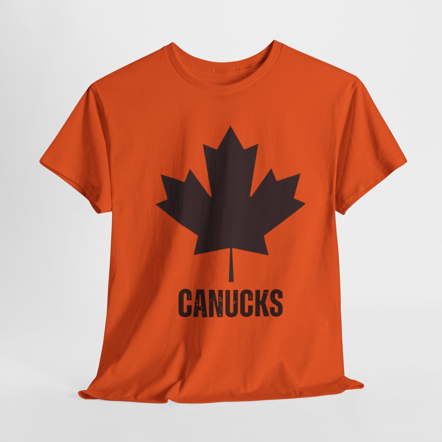 Unisex Heavy Cotton Tee - Canadian Maple Leaf Canucks Shirt