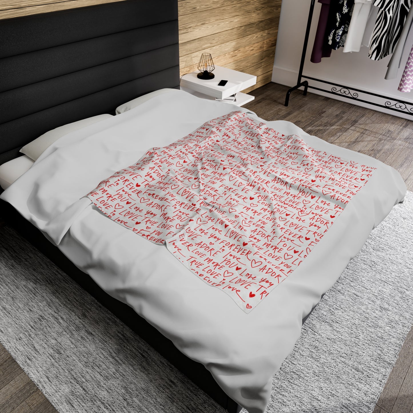 ‘True Love’ Velvet Plush Blanket