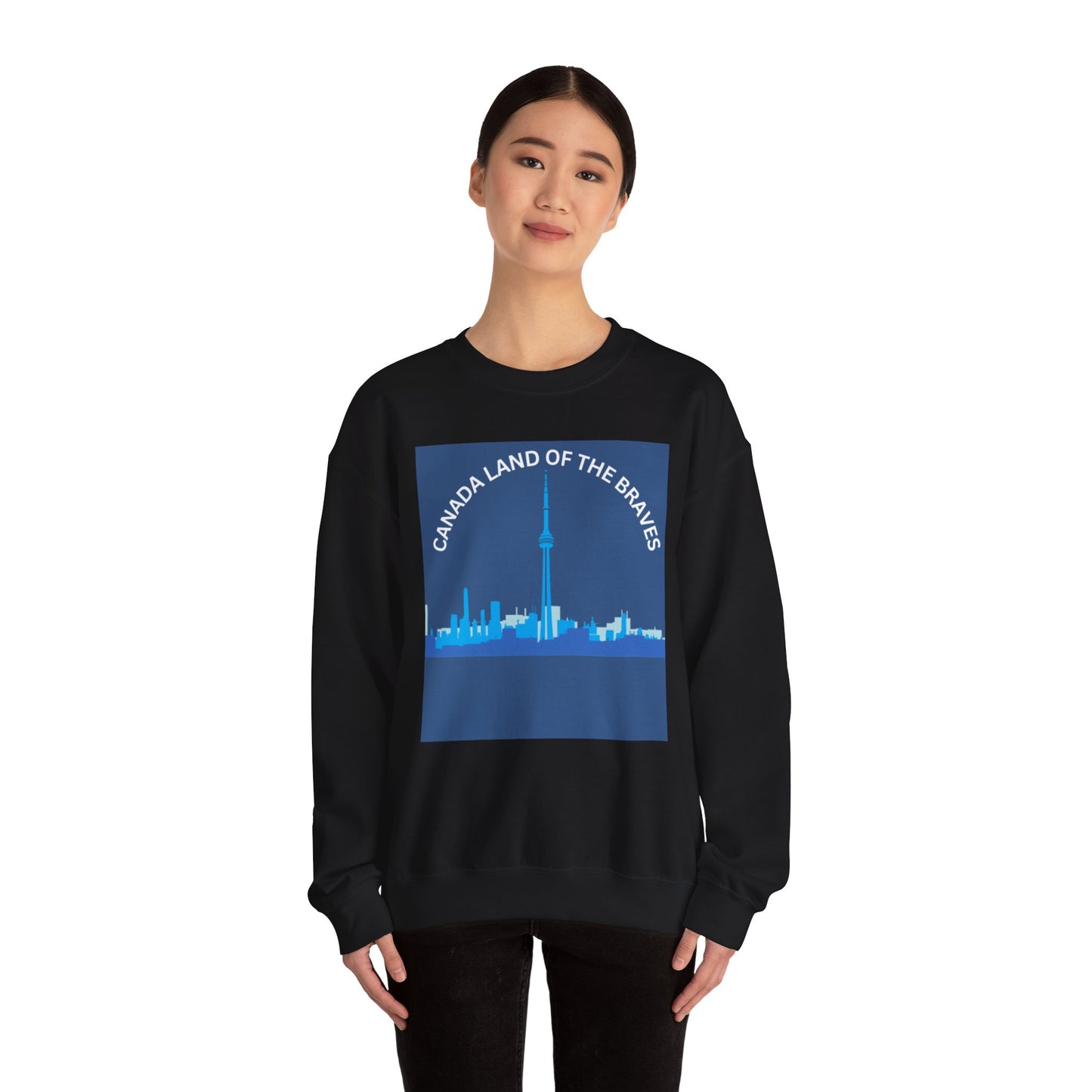 Canada Land of the Braves Crewneck Sweatshirt - Unisex Heavy Blend™