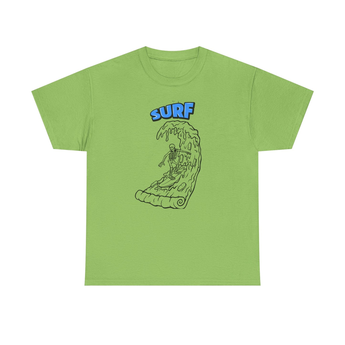 Surf Vibes Unisex Heavy Cotton Tee - Perfect for Beach Lovers, Summer Festivals, Casual Outings, Gift for Surfers, Fun and Relaxed Lifestyle