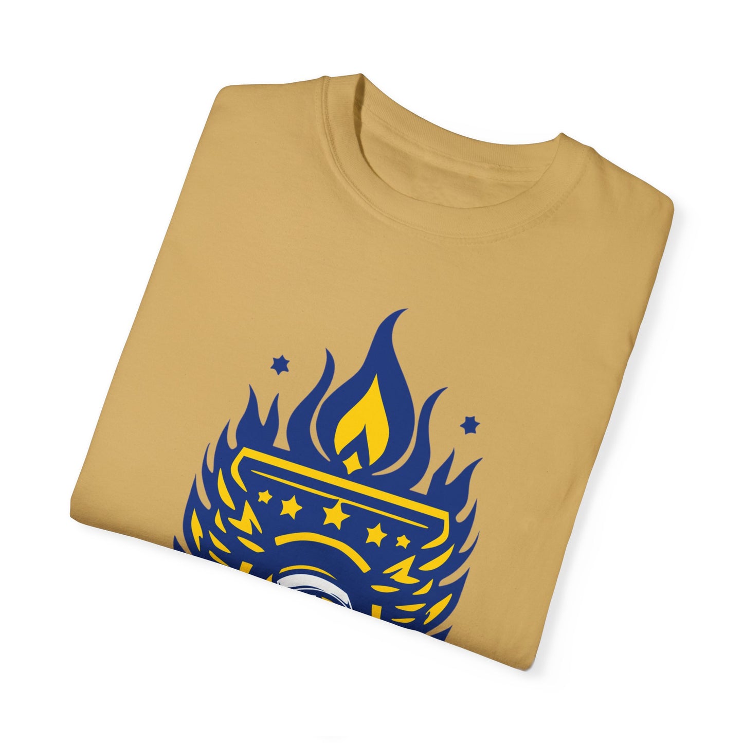 Vintage Volleyball Crest Unisex Garment-Dyed T-shirt