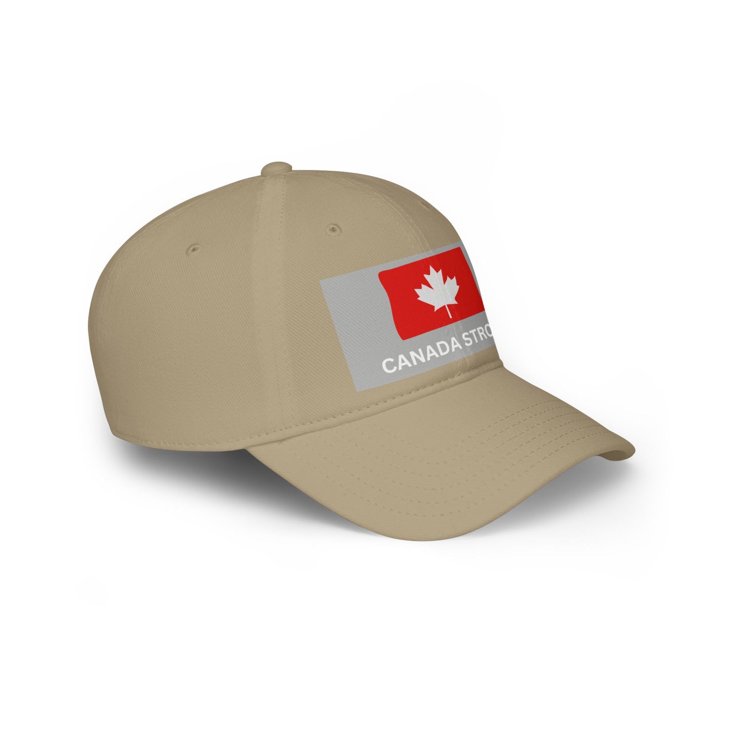 Canada Strong Low Profile Baseball Cap - Stylish Red Hat for Showcasing Canadian Pride