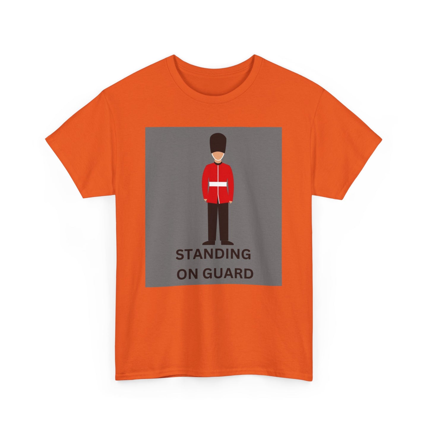 Standing On Guard Graphic Unisex Heavy Cotton Tee