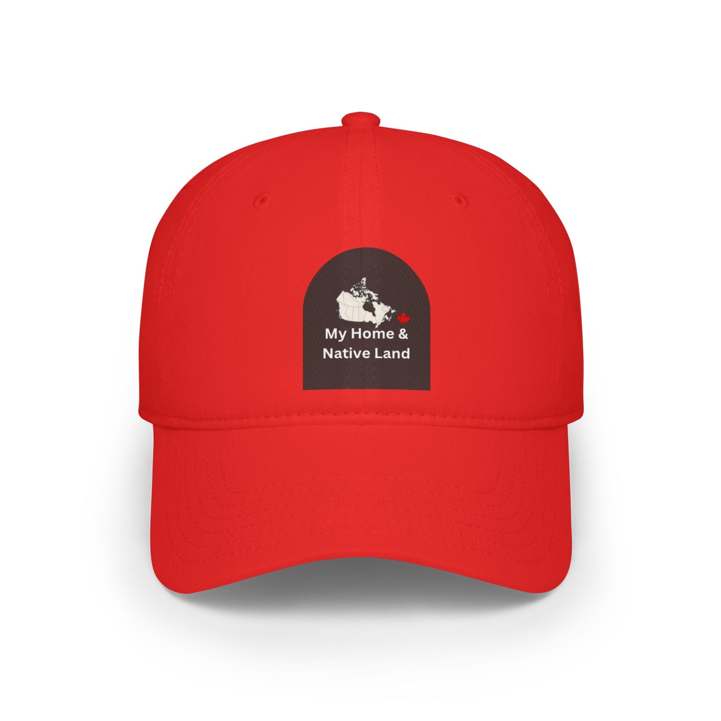 My Home & Native Land Low Profile Baseball Cap - Red Adjustable Hat