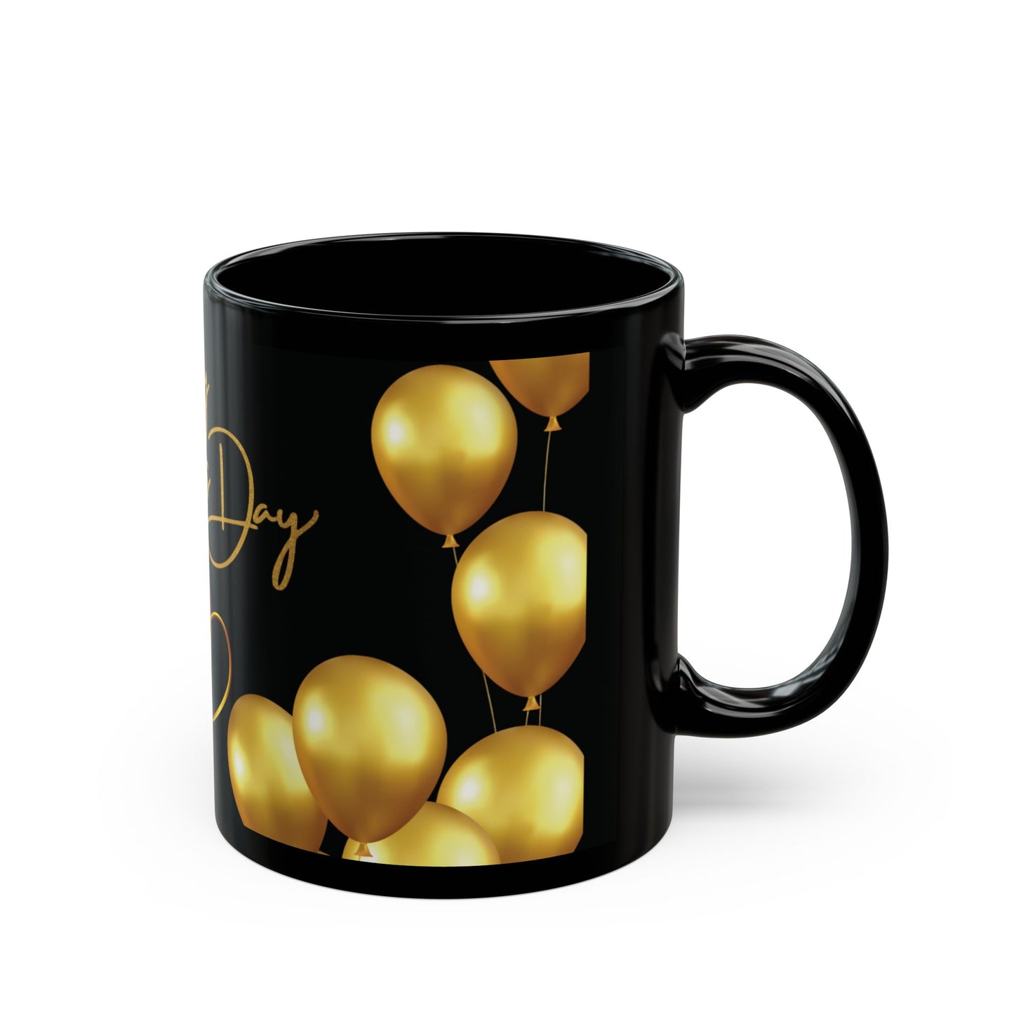 ‘Happy Valentines Day’ Black Mug (11oz, 15oz)