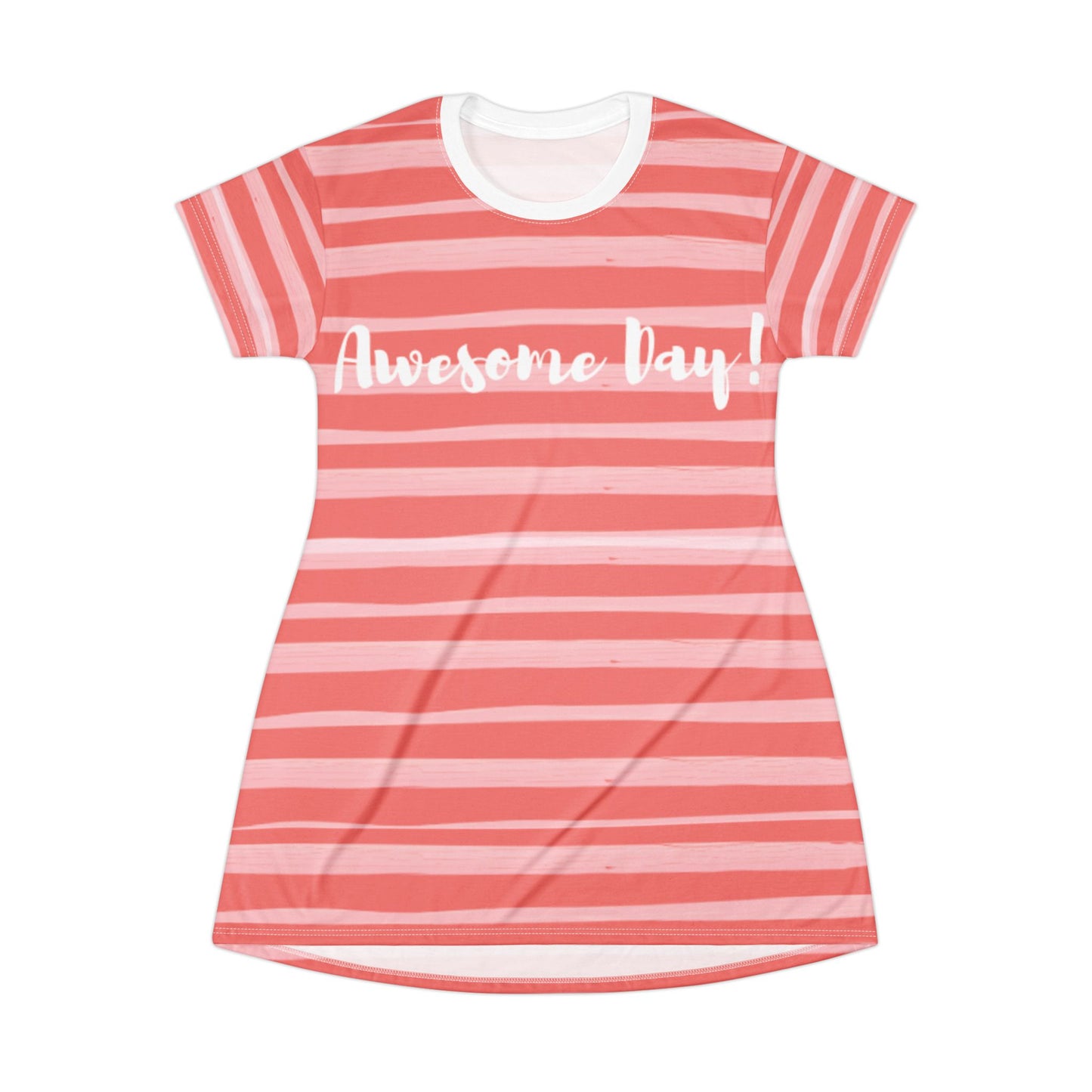 ‘Awesome Day’ T-Shirt Dress (AOP)