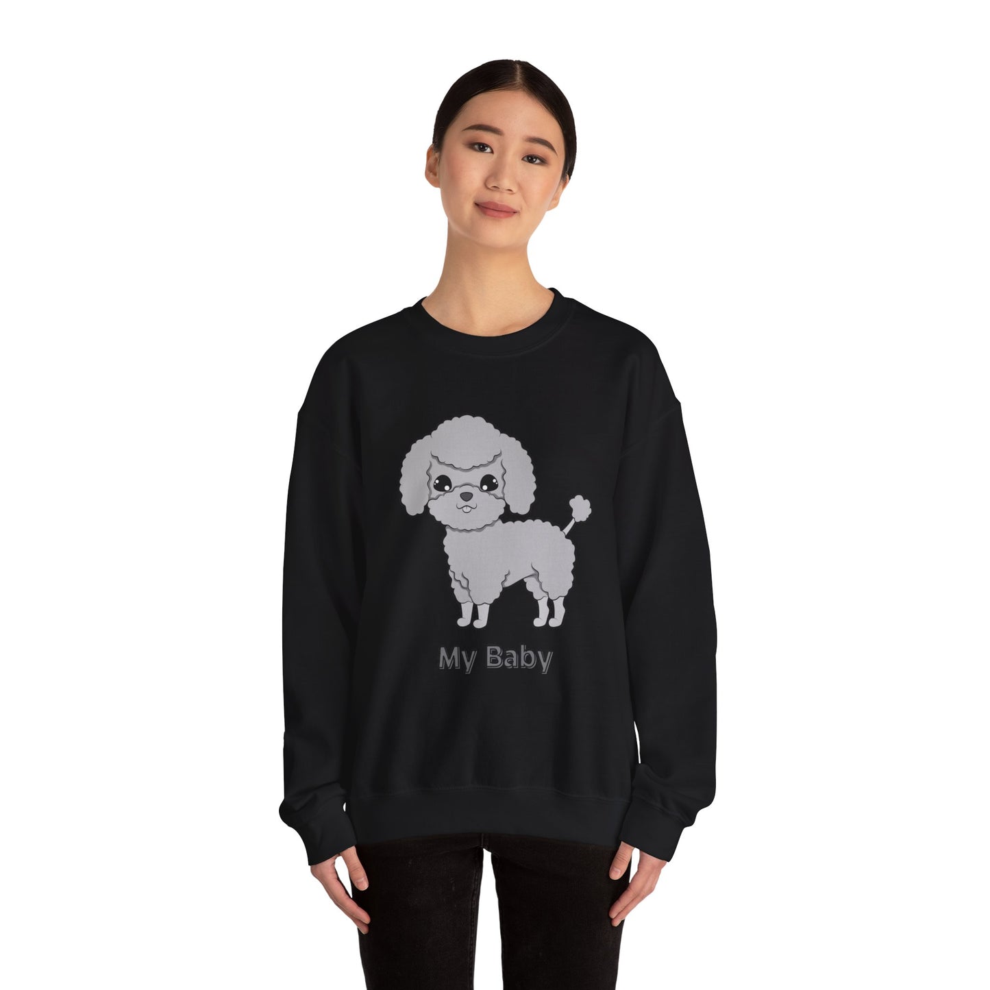 ‘My Baby’ Personalized Unisex Heavy Blend™ Crewneck Sweatshirt. Replace My Baby with your dog’s name