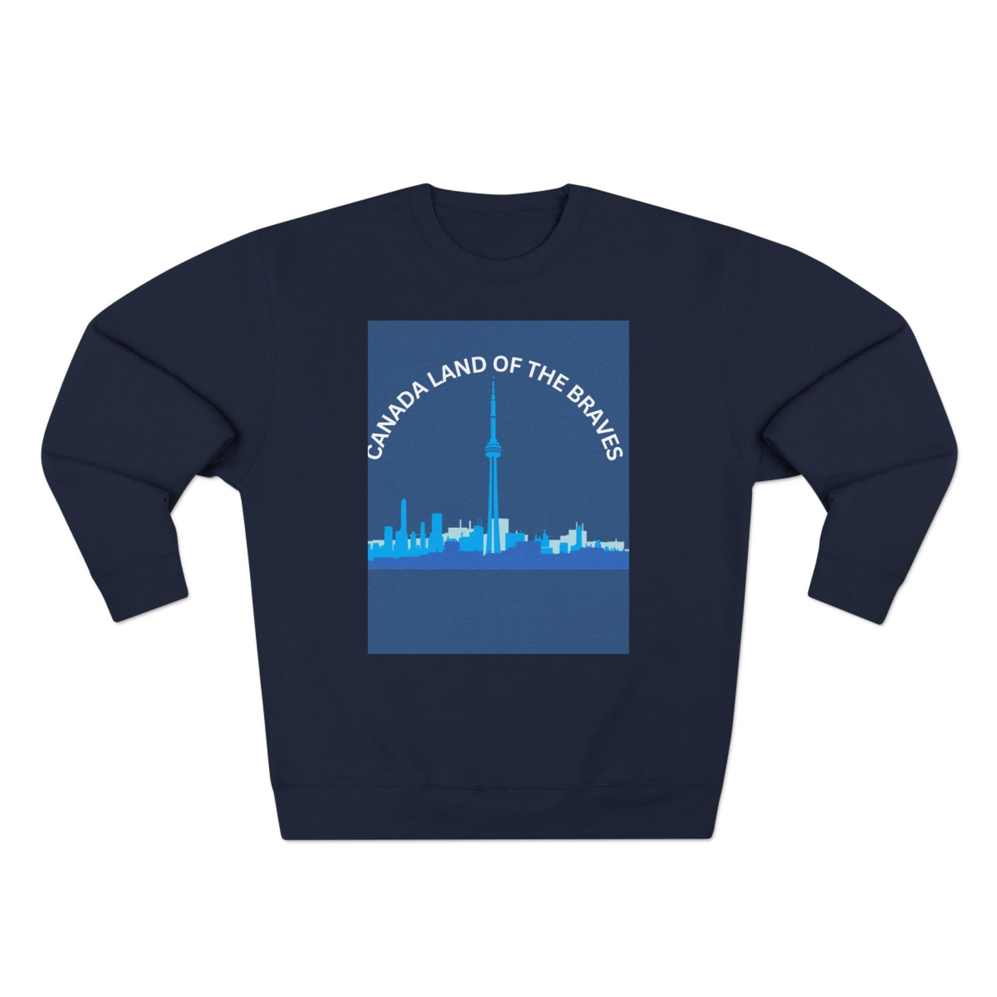 Canada Land of the Brave Unisex Crewneck Sweatshirt - Cozy Urban Style for All Occasions