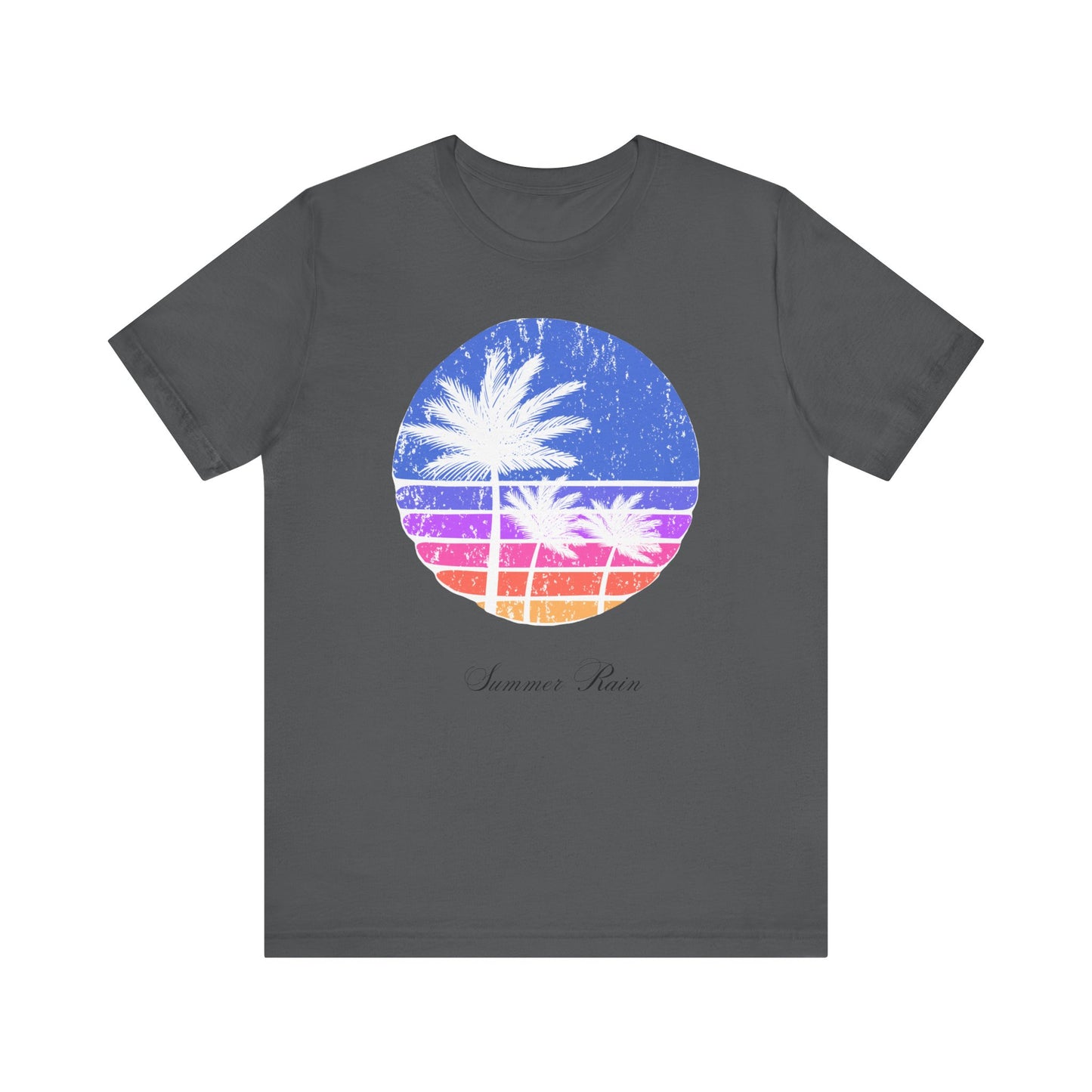 Summer Vibes Graphic Tee, Unisex Jersey Tee for Beach Lovers, Retro Summer T-Shirt, Vacation Style Tee, Gift for Sun Chasers