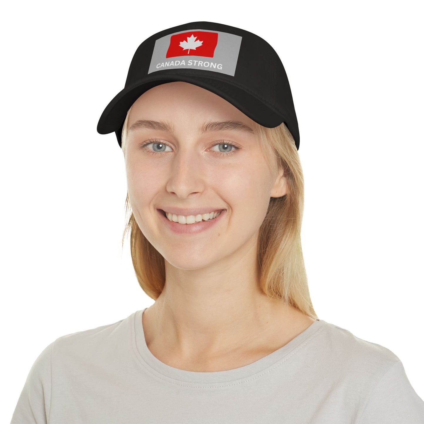 Canada Strong Low Profile Baseball Cap - Stylish Red Hat for Showcasing Canadian Pride