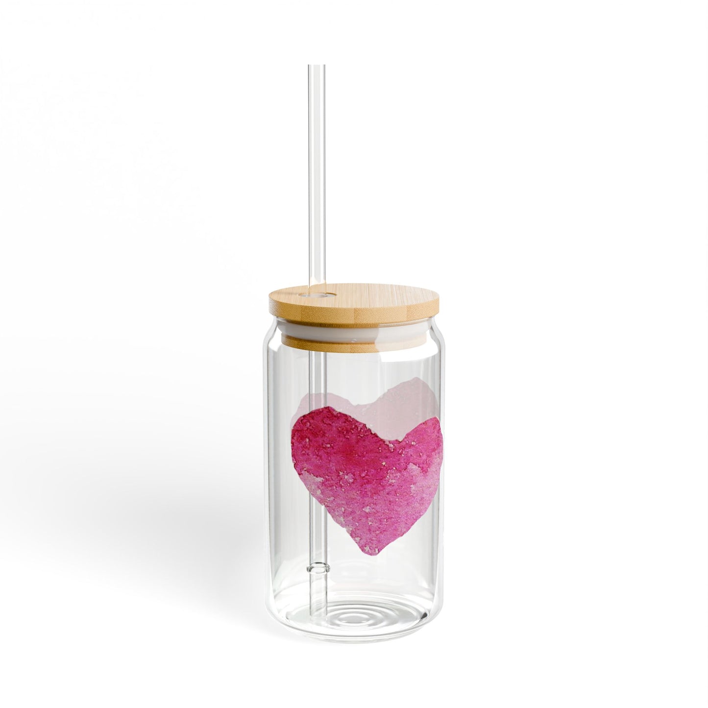 ‘Heart’ Sipper Glass, 16oz