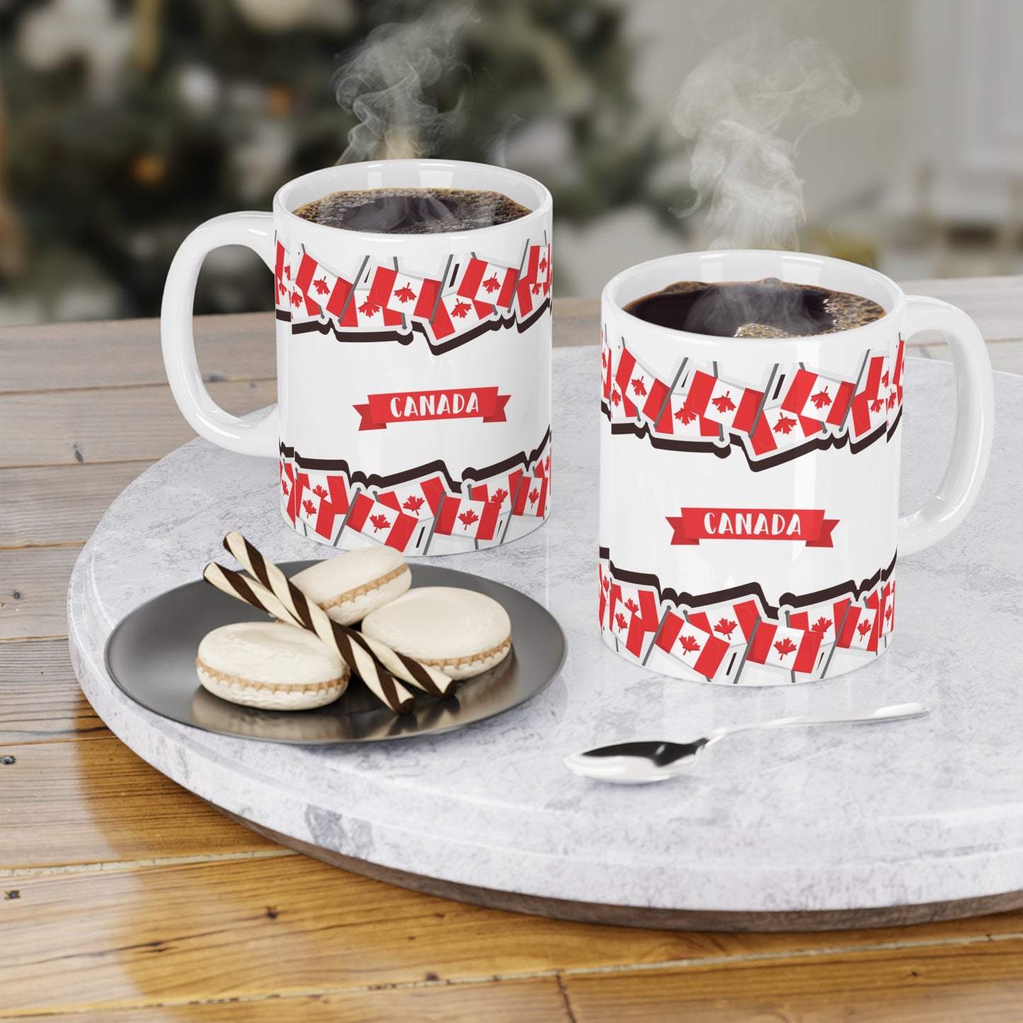 Canada Flag Ceramic Mug - Celebrate Canada Day with 11oz/15oz/20oz Options