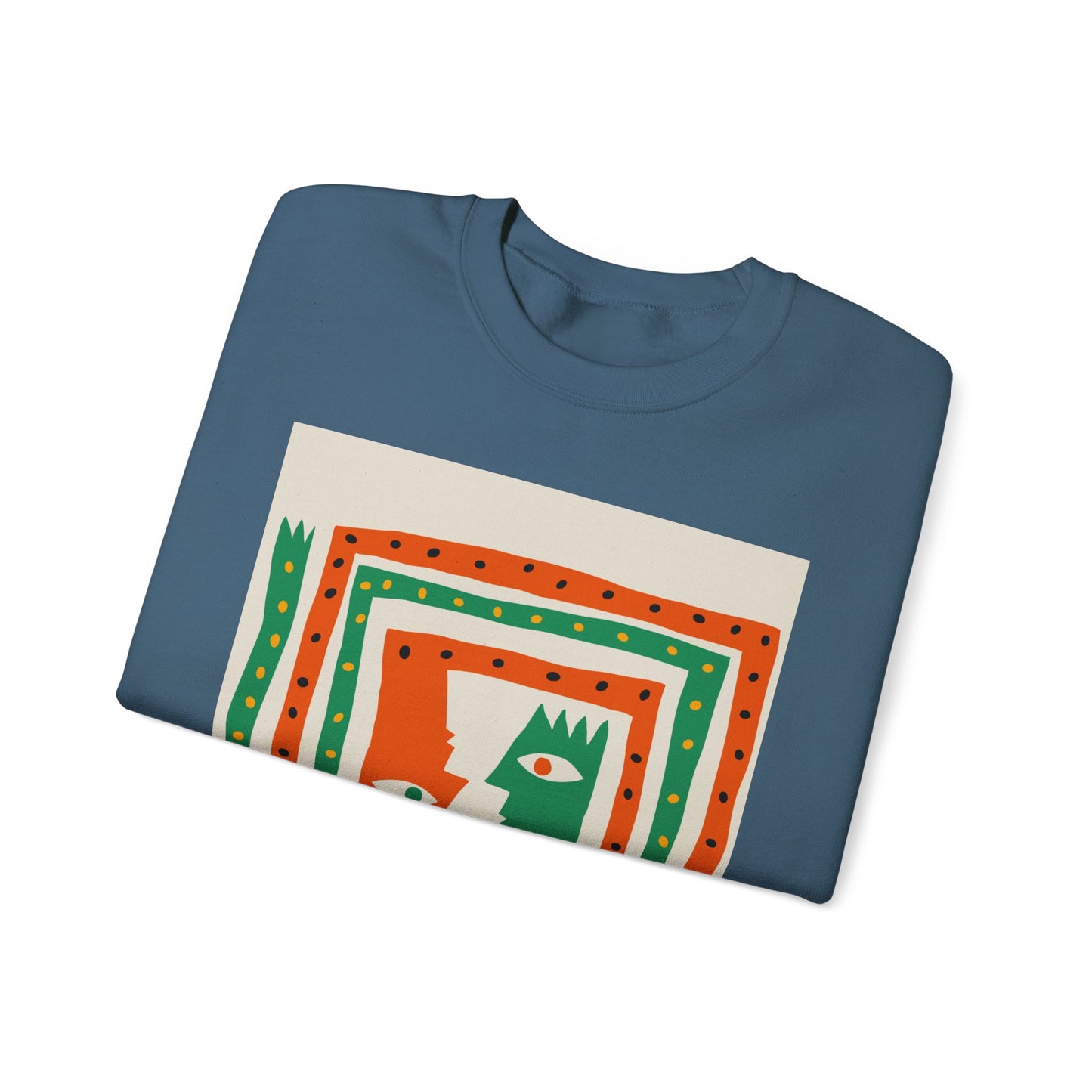 ‘Happiness’ Red/Green Unisex Heavy Blend™ Crewneck Sweatshirt