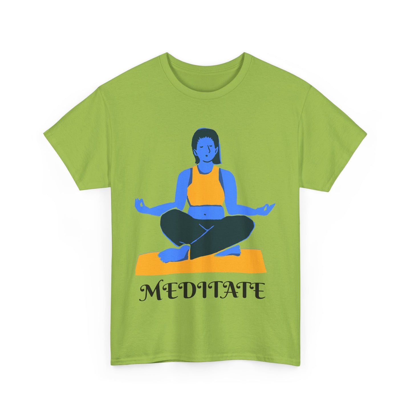 ‘MEDITATE’ Unisex Heavy Cotton Tee