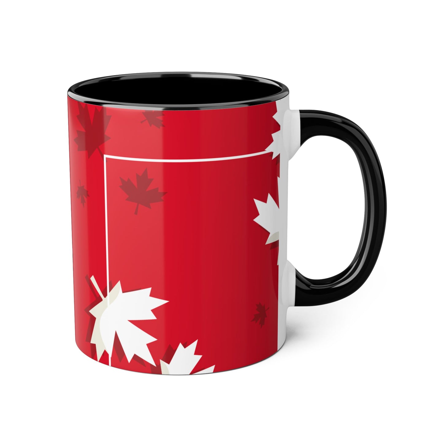 Festive Maple Leaf Accent Mug – 11oz for Cozy Celebrations