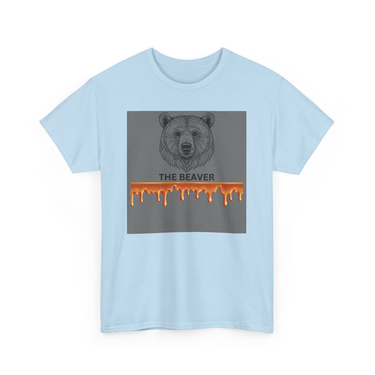 The Beaver Heavy Cotton Tee - Nature-Inspired Graphic T-Shirt