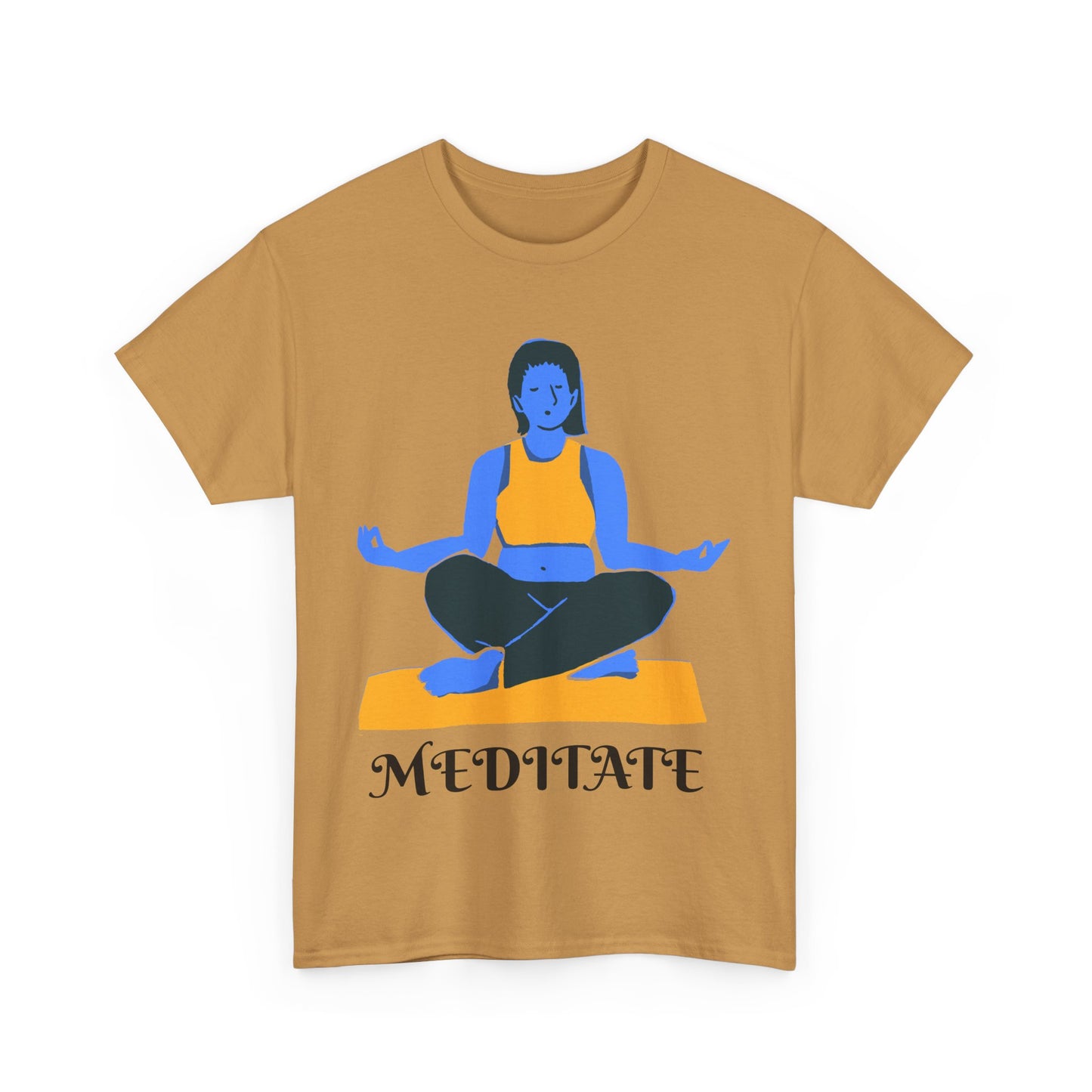 ‘MEDITATE’ Unisex Heavy Cotton Tee