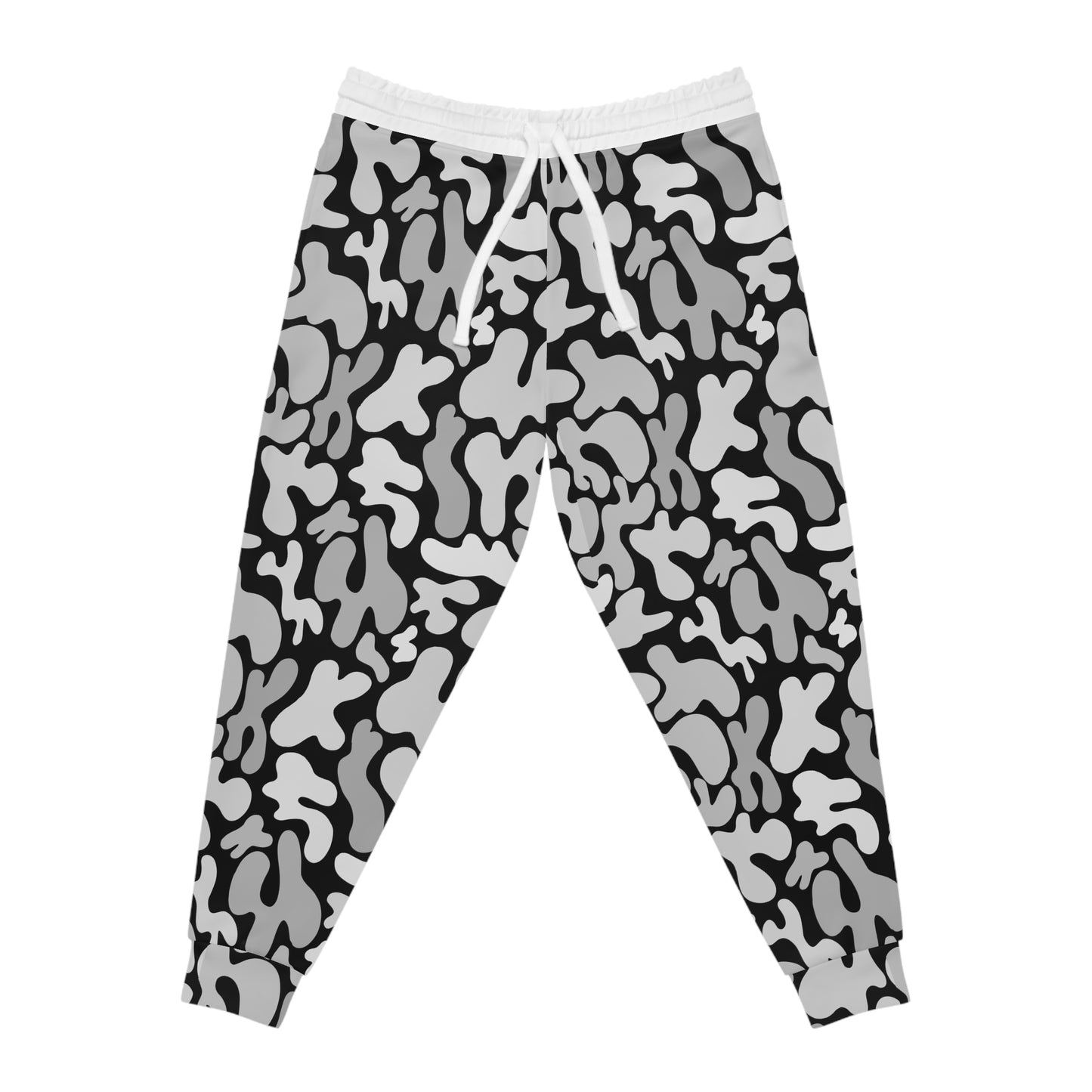 ‘Black/Gray Print’ Athletic Joggers (AOP)