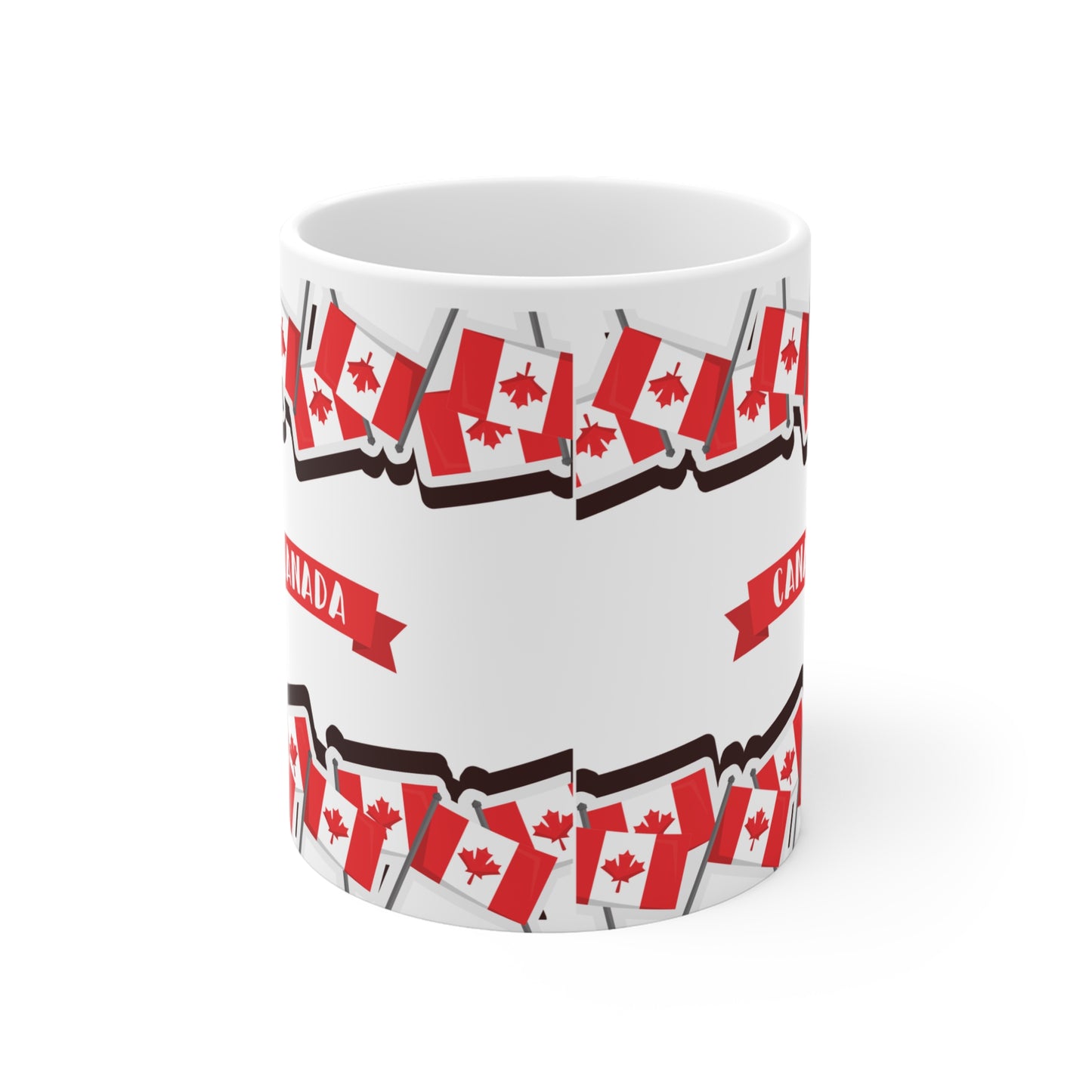 Canada Flag Ceramic Mug - Celebrate Canada Day with 11oz/15oz/20oz Options