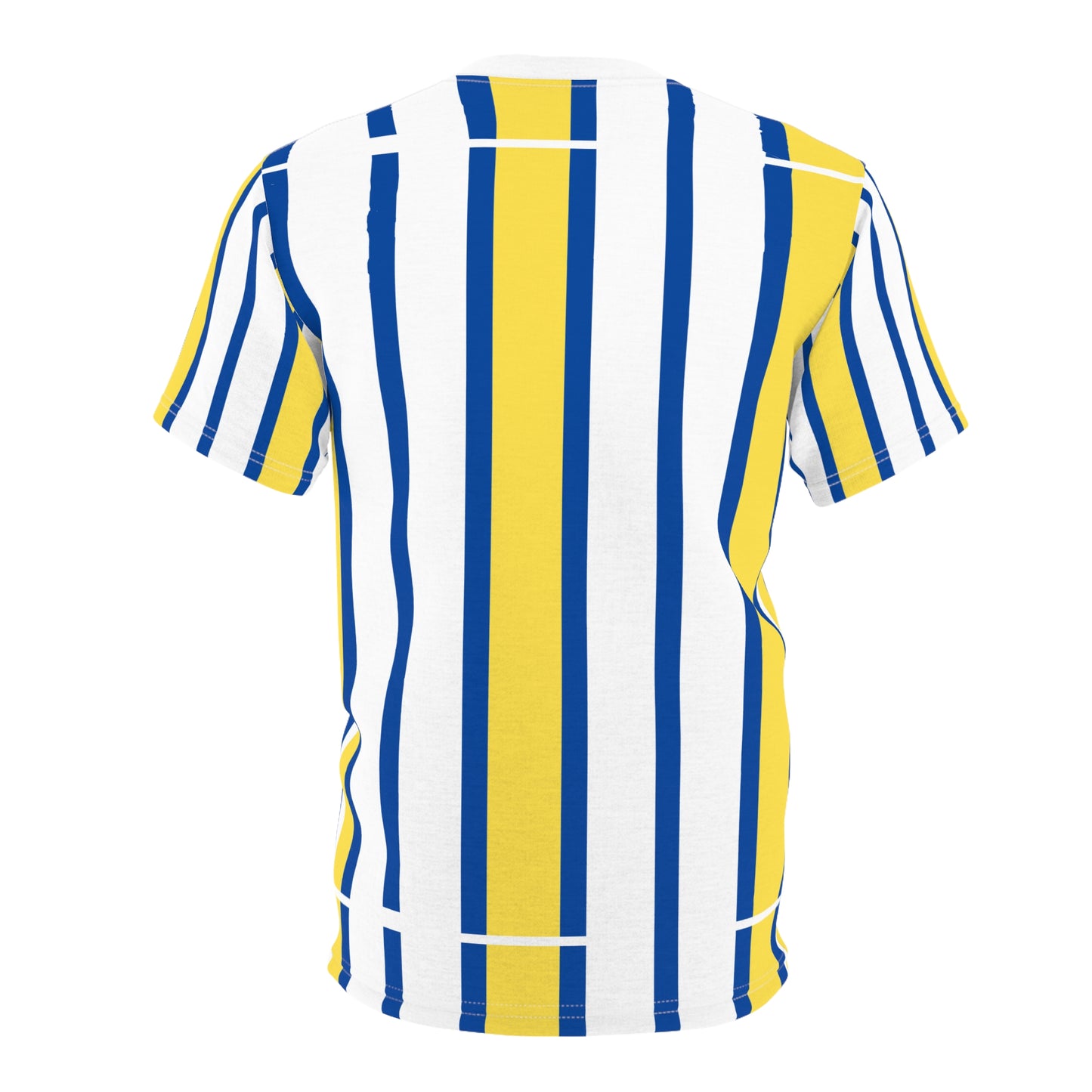 ‘Blue & Yellow Stripes’ Unisex Cut & Sew Tee (AOP)