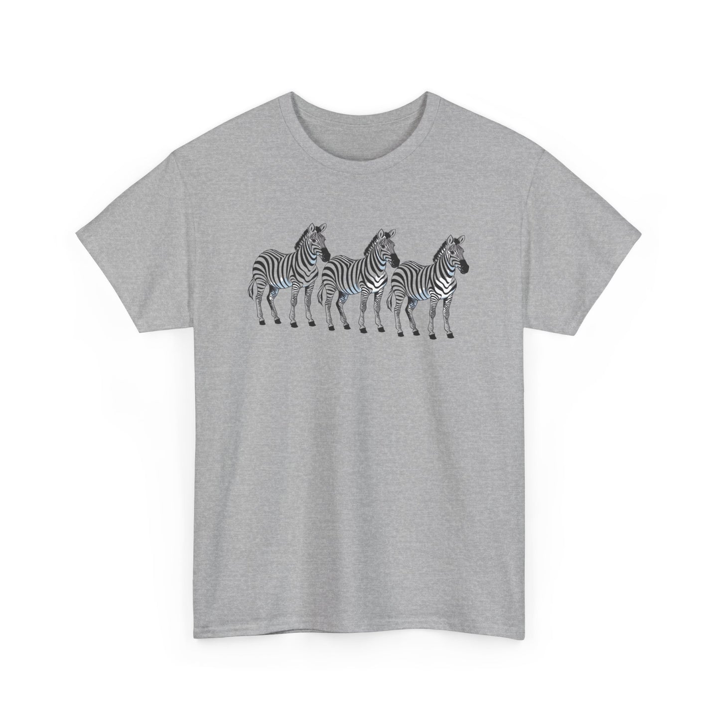 Zebra Print Unisex Heavy Cotton Tee