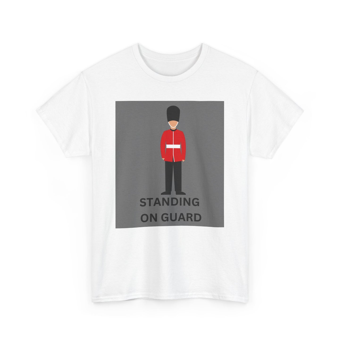 Standing On Guard Graphic Unisex Heavy Cotton Tee