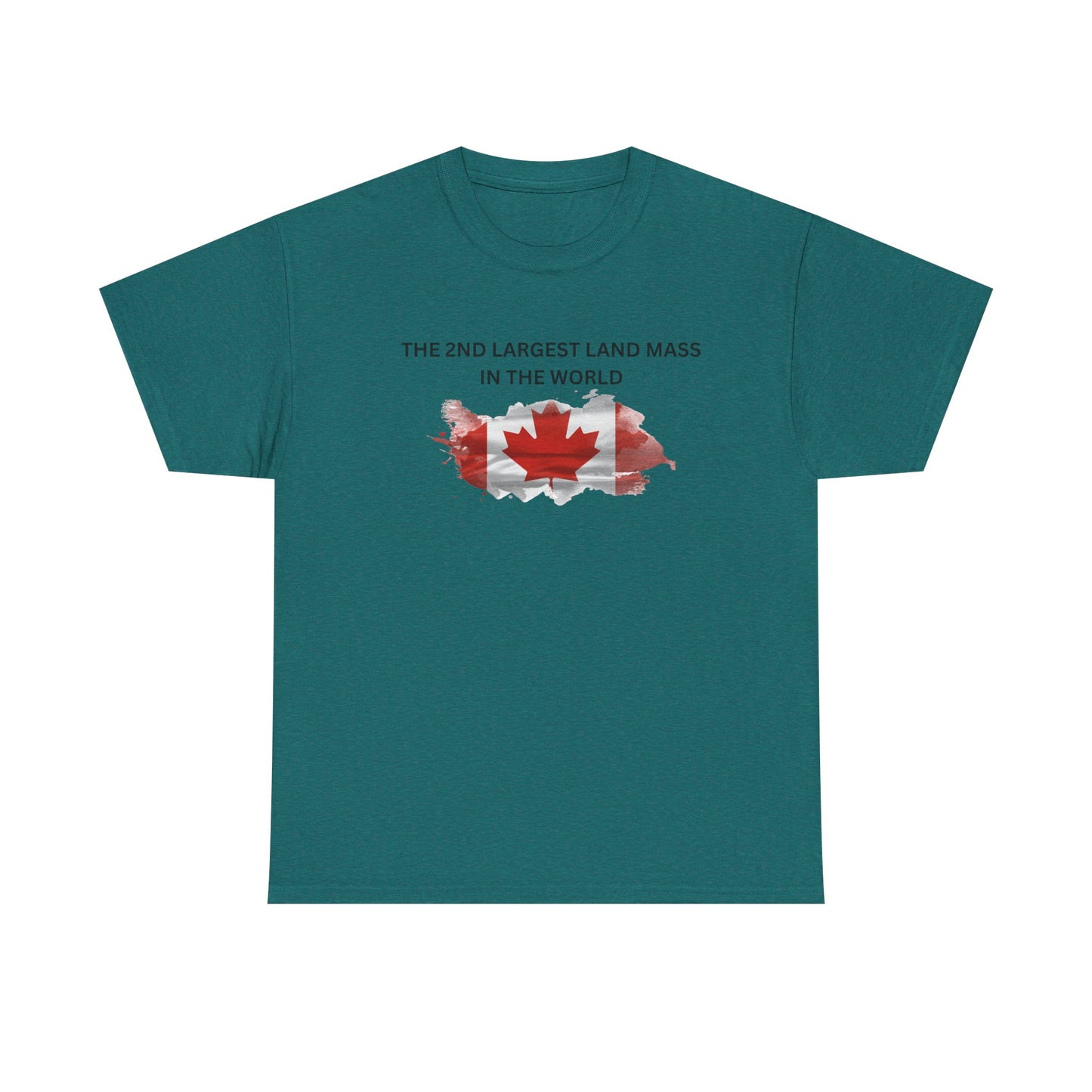 Canada Proud Heavy Cotton Tee - The 2nd Largest Land Mass in the World