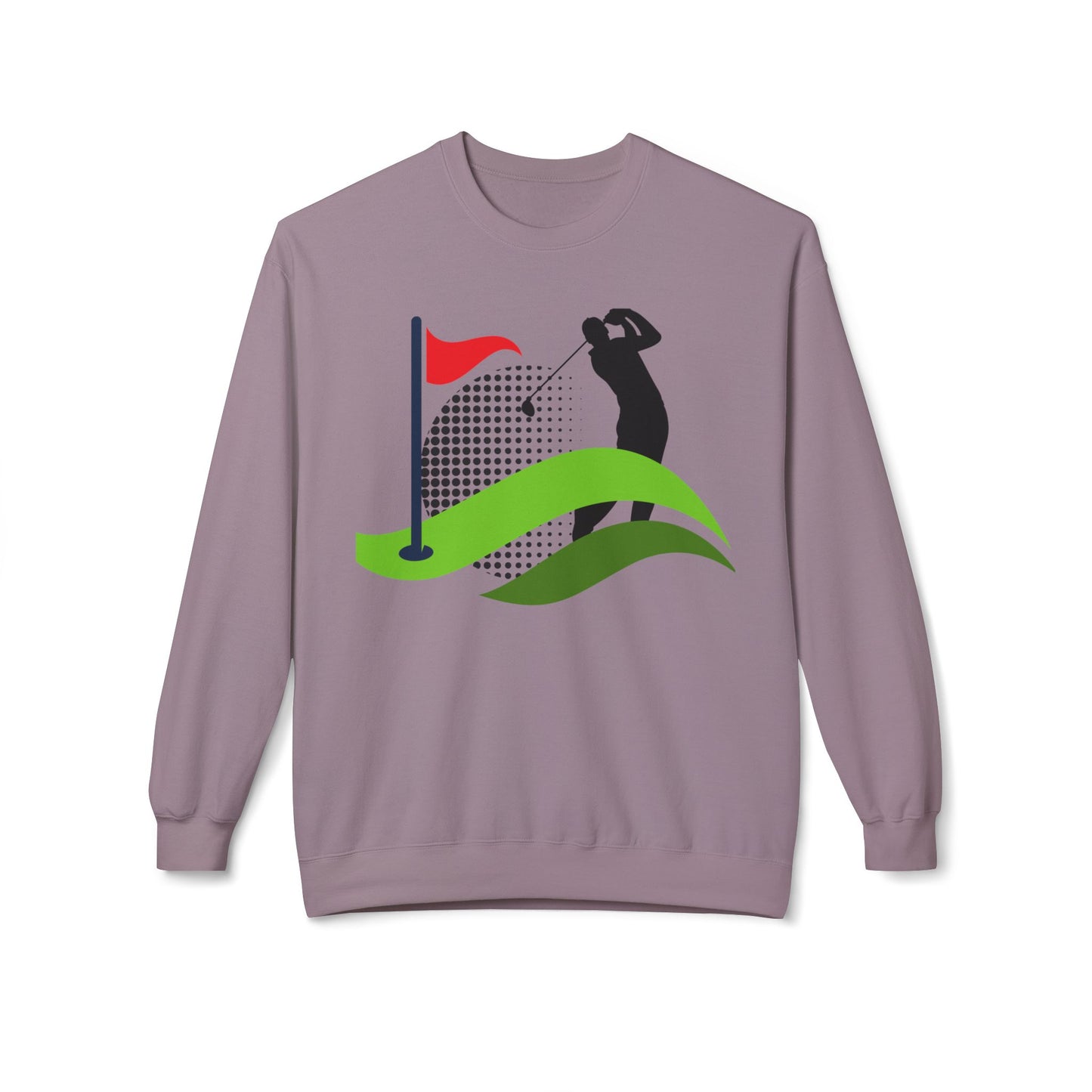 Golf Lover's Unisex Fleece Crewneck Sweatshirt - Perfect for Sports Enthusiasts
