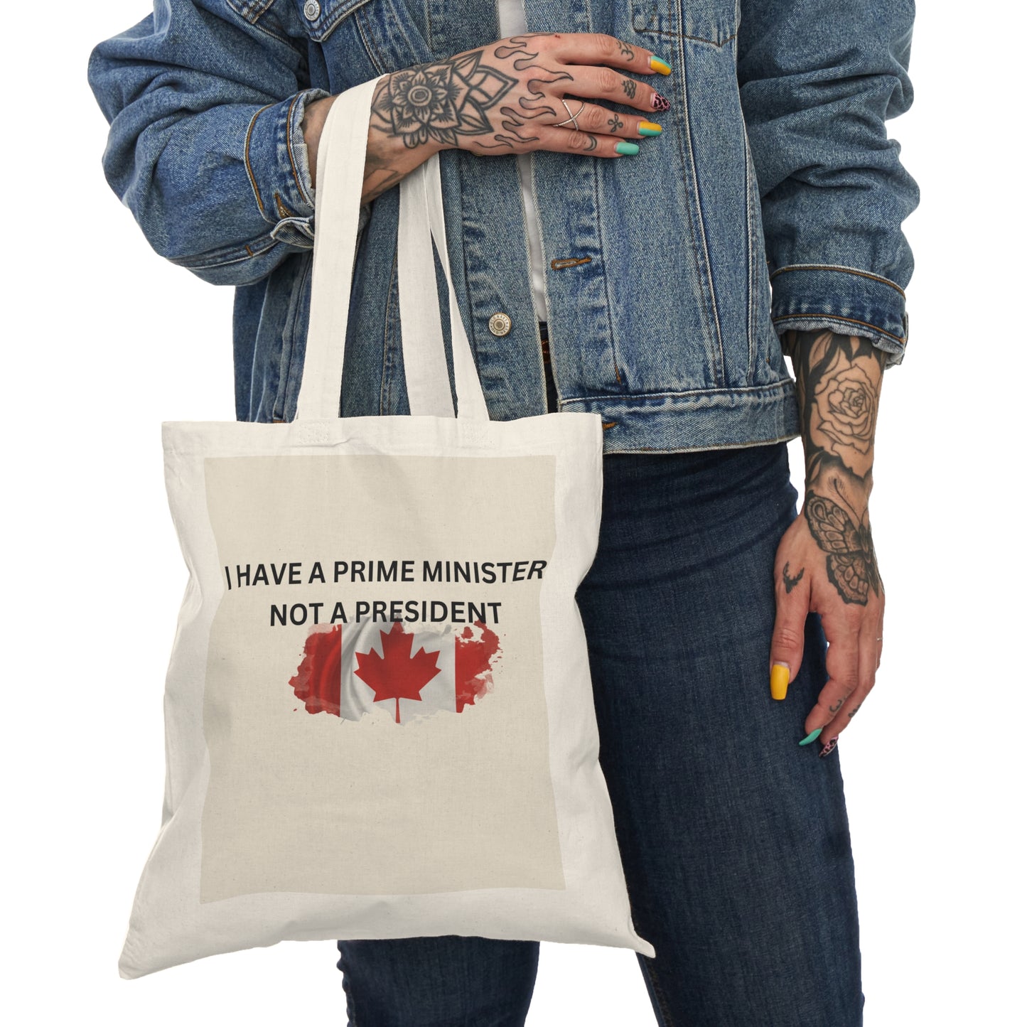 Funny Canadian Prime Minister Tote Bag - Eco-Friendly Natural Canvas Bag for Daily Use