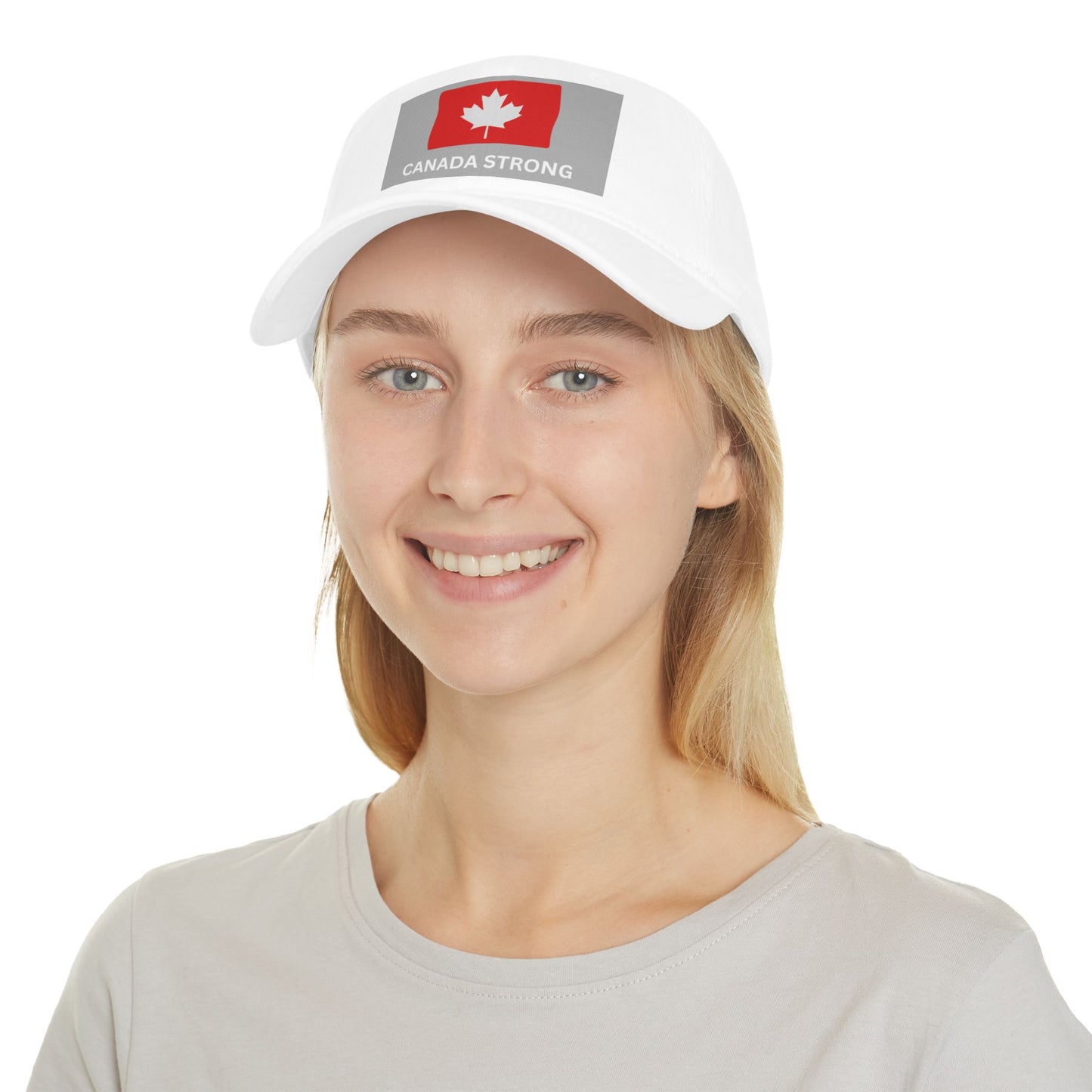 Canada Strong Low Profile Baseball Cap - Stylish Red Hat for Showcasing Canadian Pride