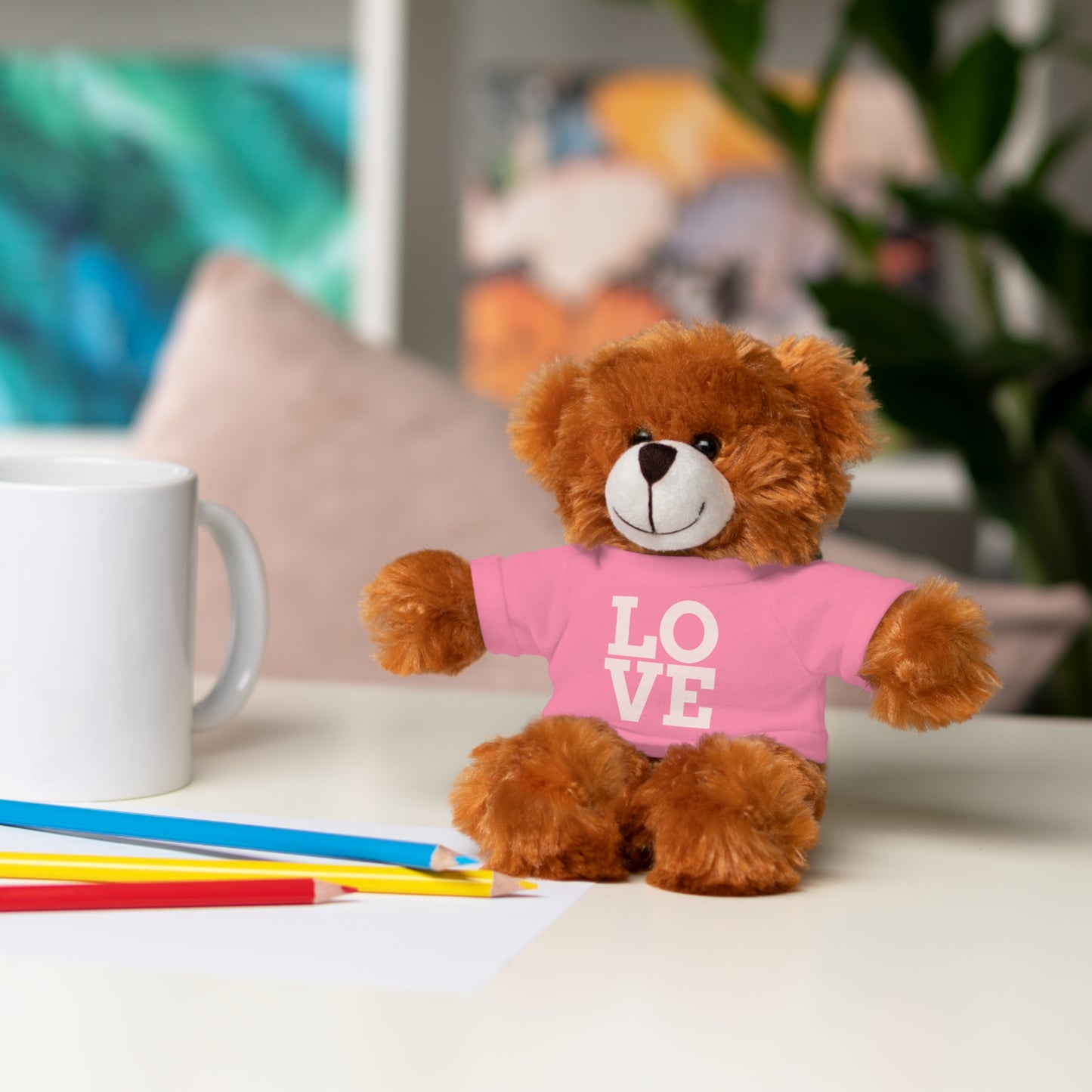 ‘Pink’ Stuffed Animals with Tee