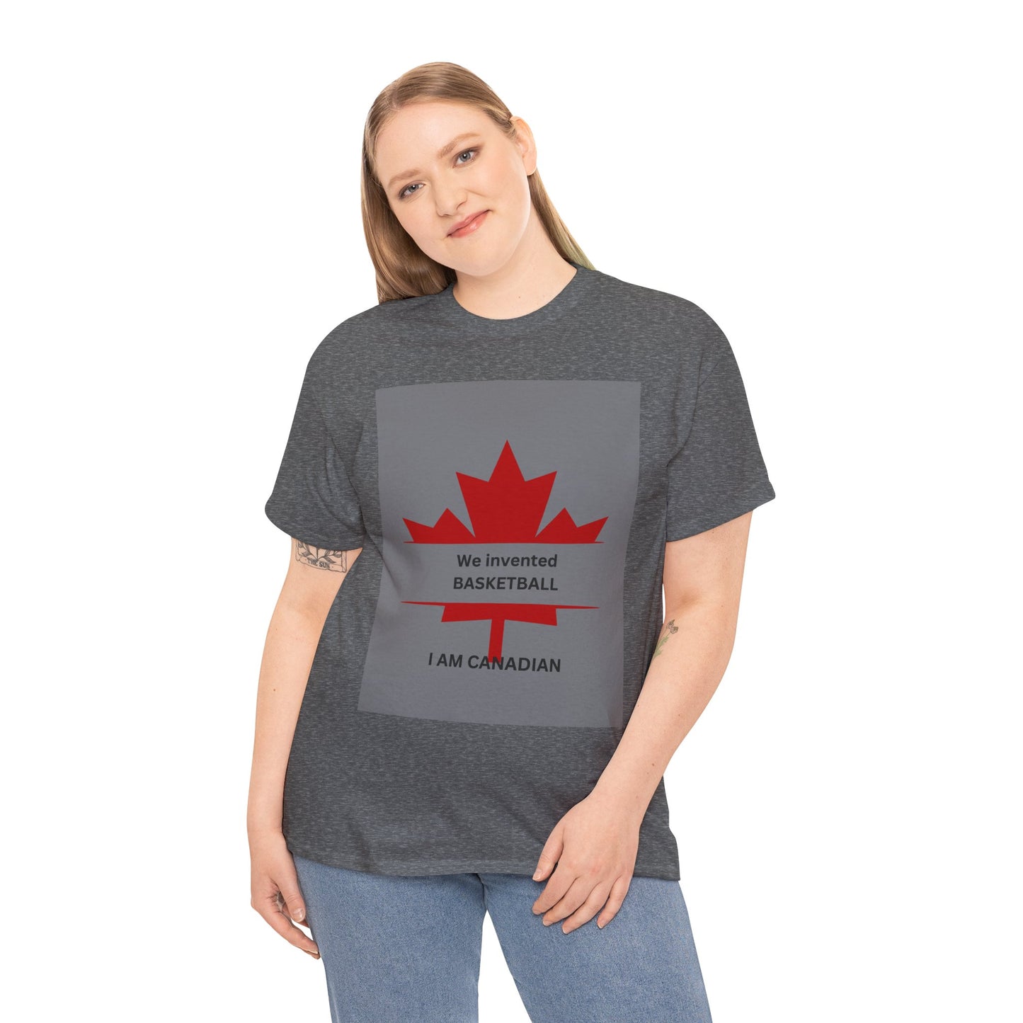 Canadian Basketball Pride Unisex Heavy Cotton Tee