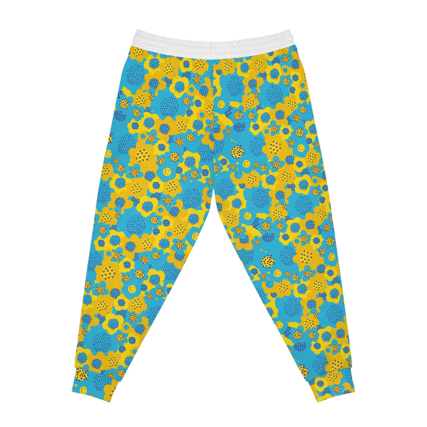 ‘Blue/Yellow Pattern’ Athletic Joggers (AOP)