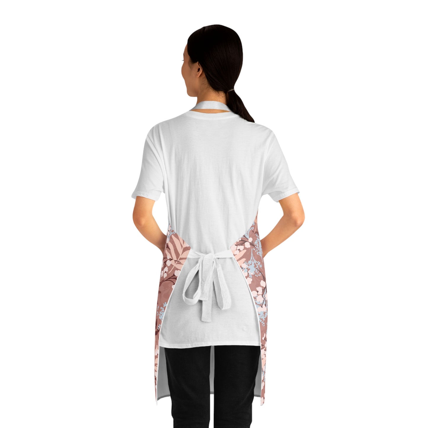 Floral Design Chef Apron for Home Cooking and Baking
