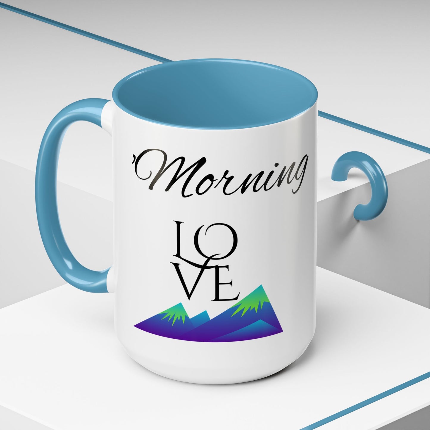 ‘MORNING LOVE’ Accent Coffee Mug (11, 15oz)