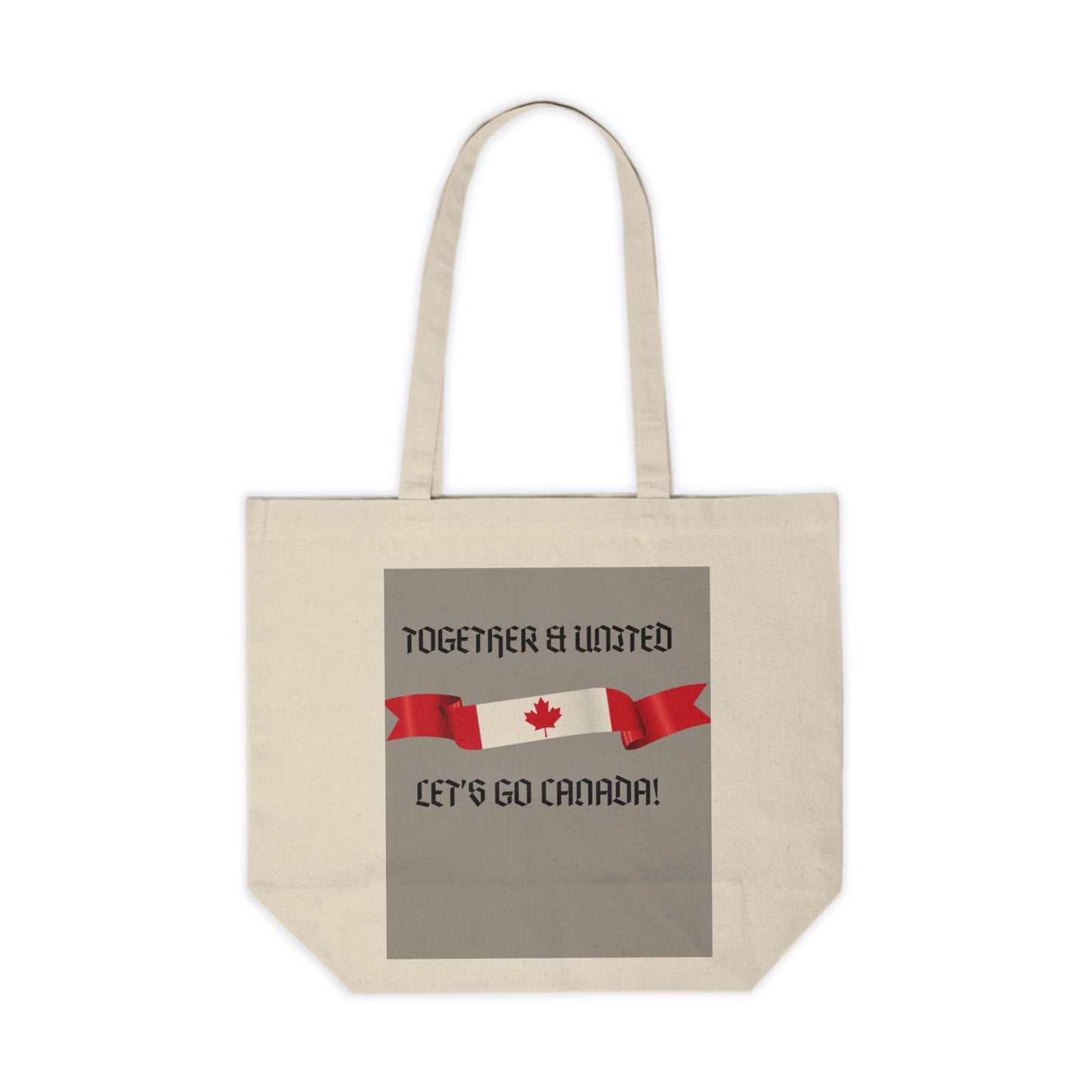 Canadian Pride Canvas Shopping Tote - Together & United for Celebrations