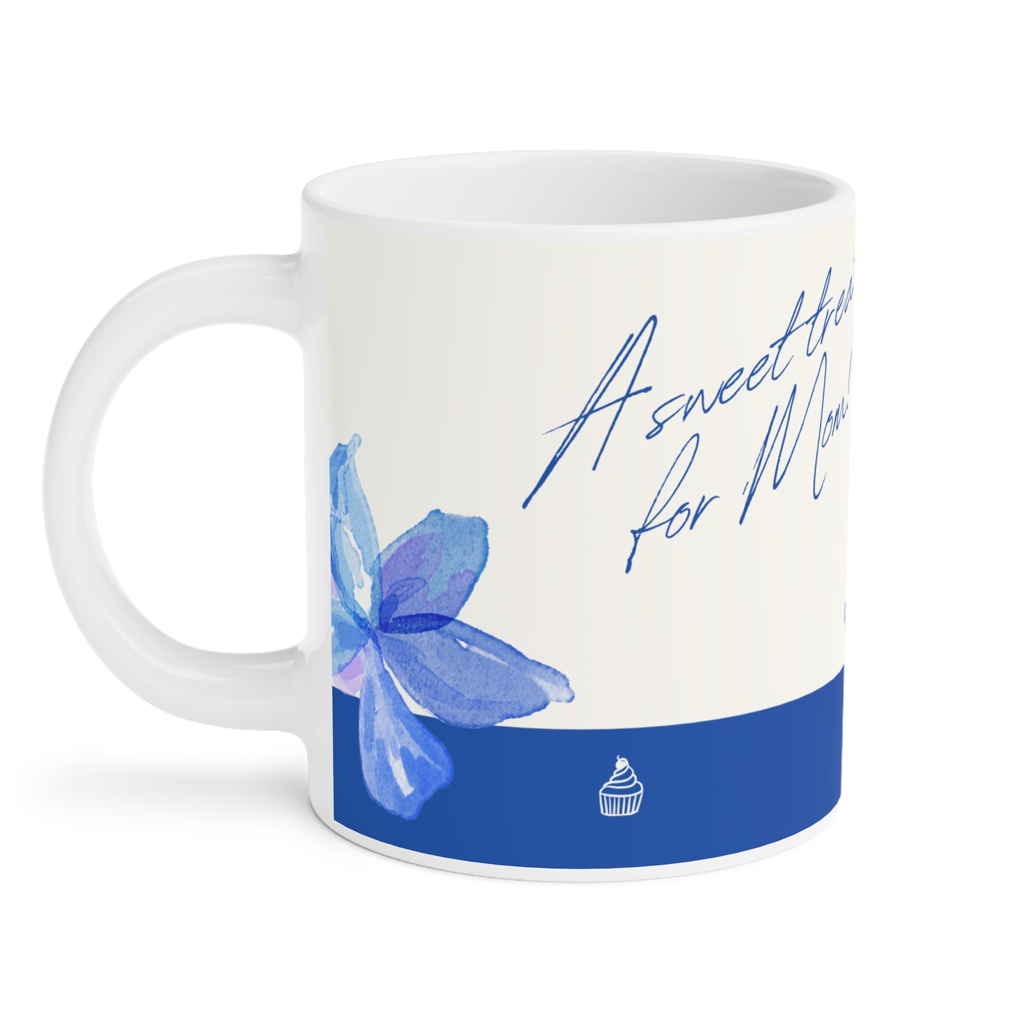 Floral Ceramic Mug - A Sweet Treat for Mom