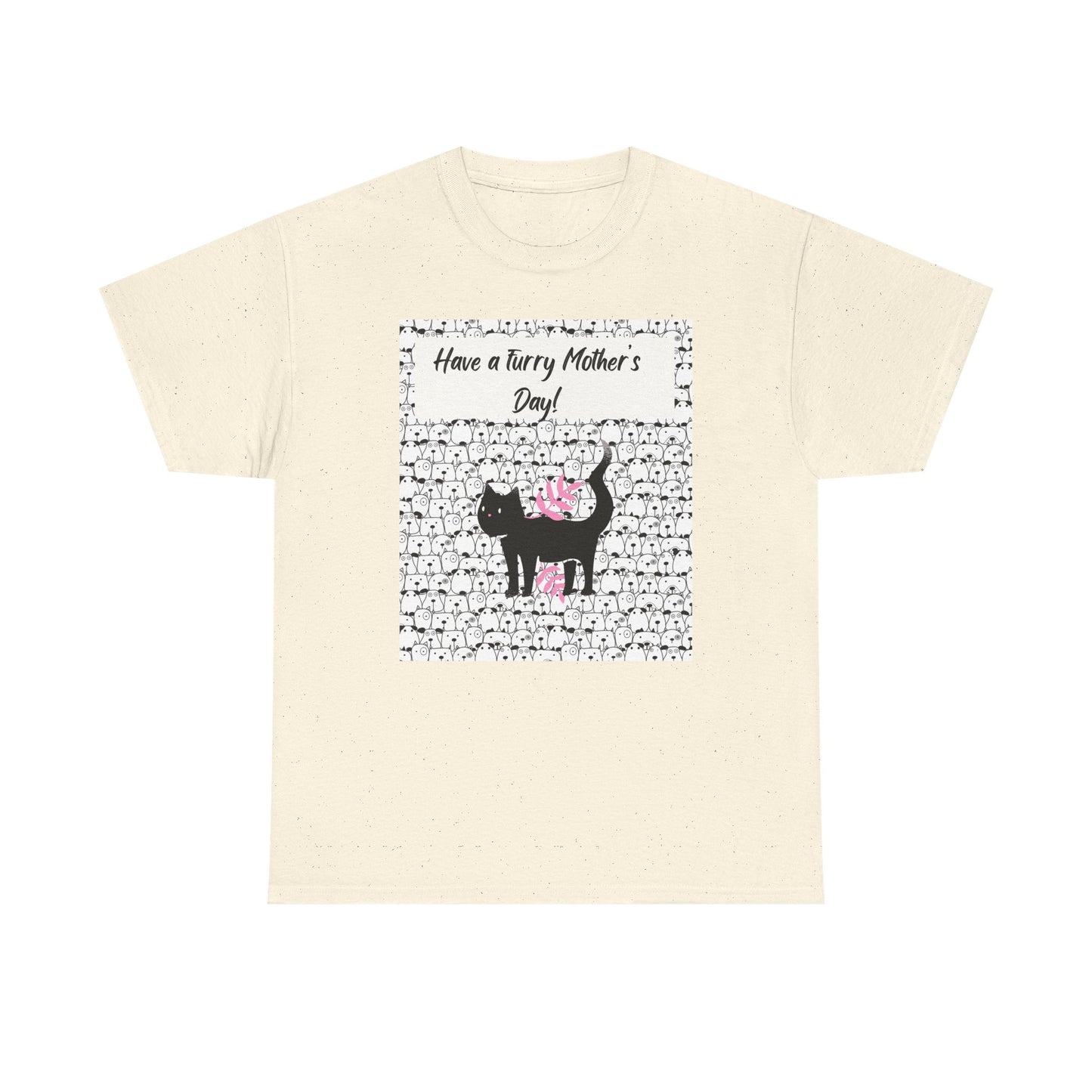 Mother's Day Cat Tee - Unisex Heavy Cotton T-Shirt