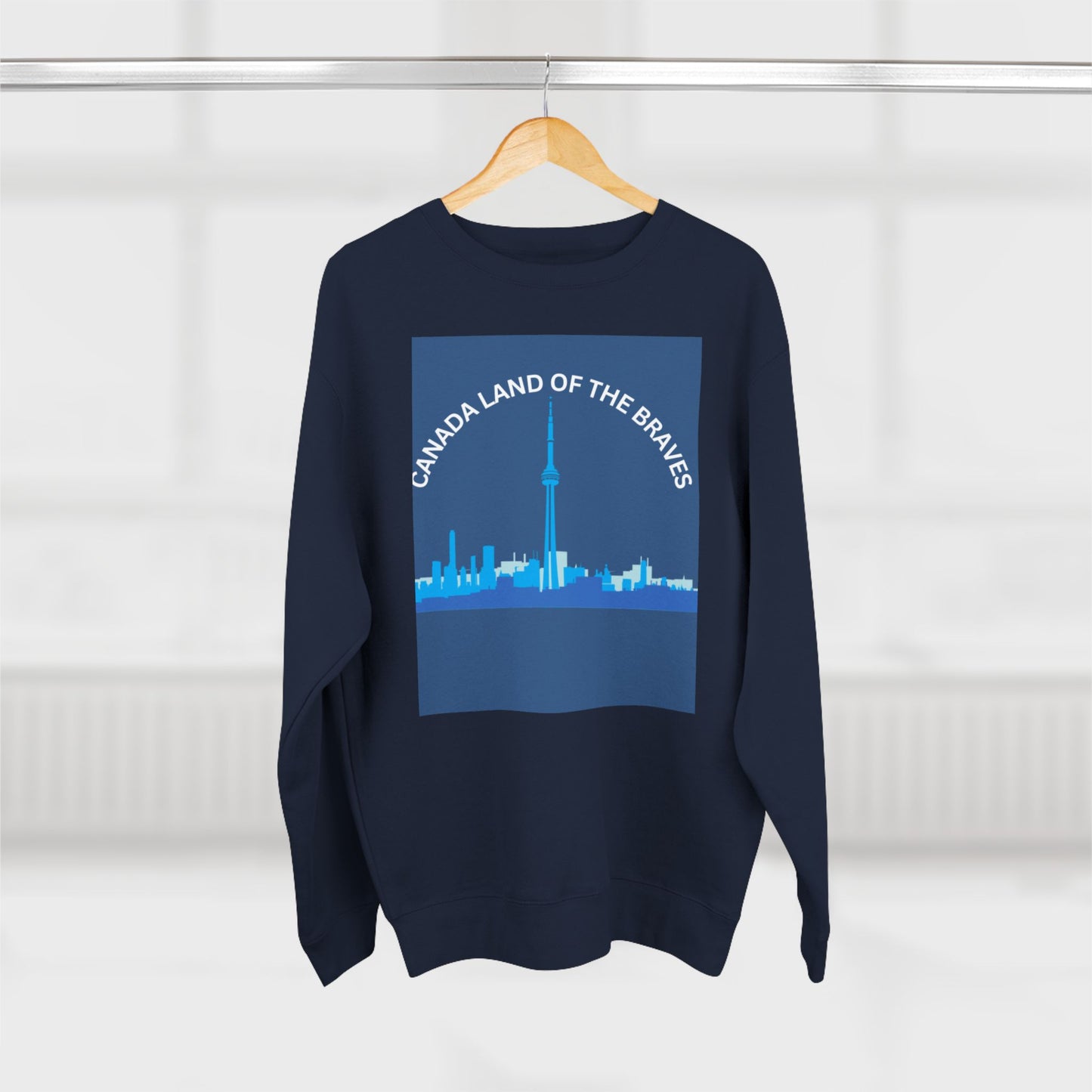 Canada Land of the Brave Unisex Crewneck Sweatshirt - Cozy Urban Style for All Occasions