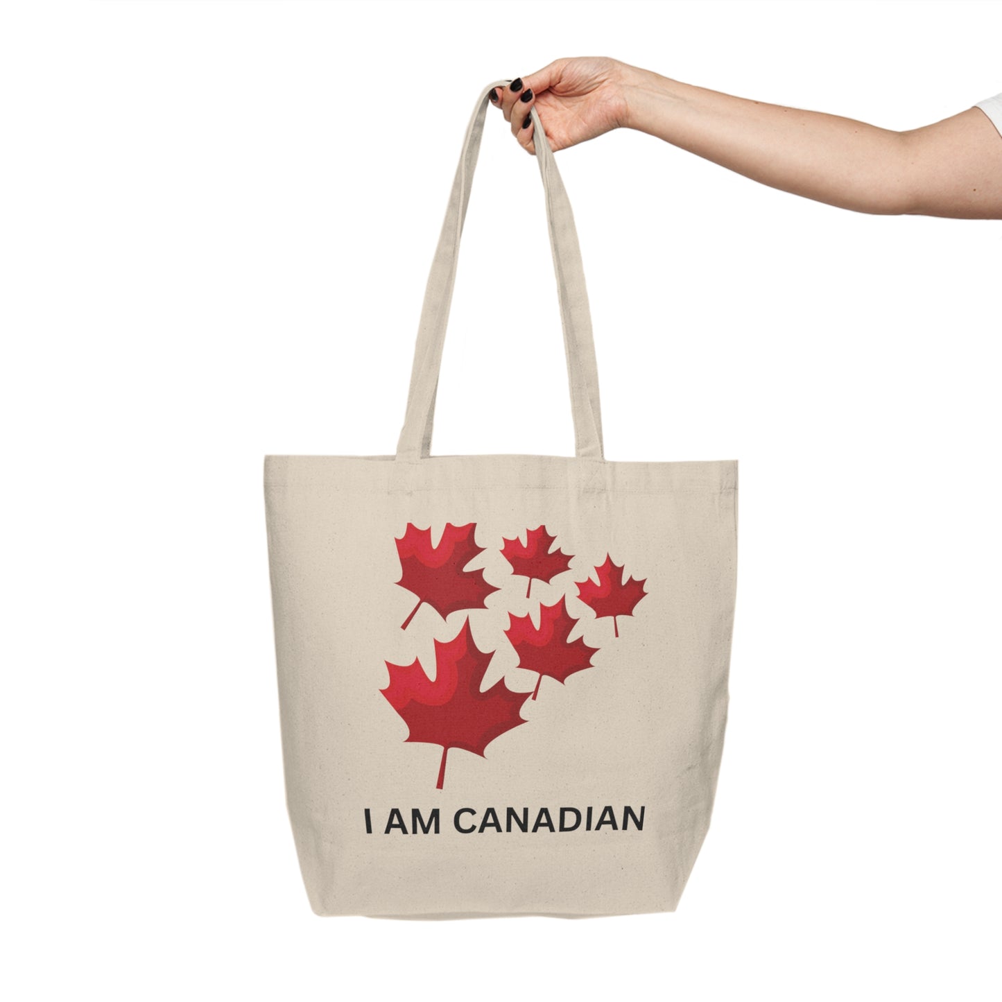 Canadian Pride Canvas Shopping Tote - Eco-Friendly Reusable Bag