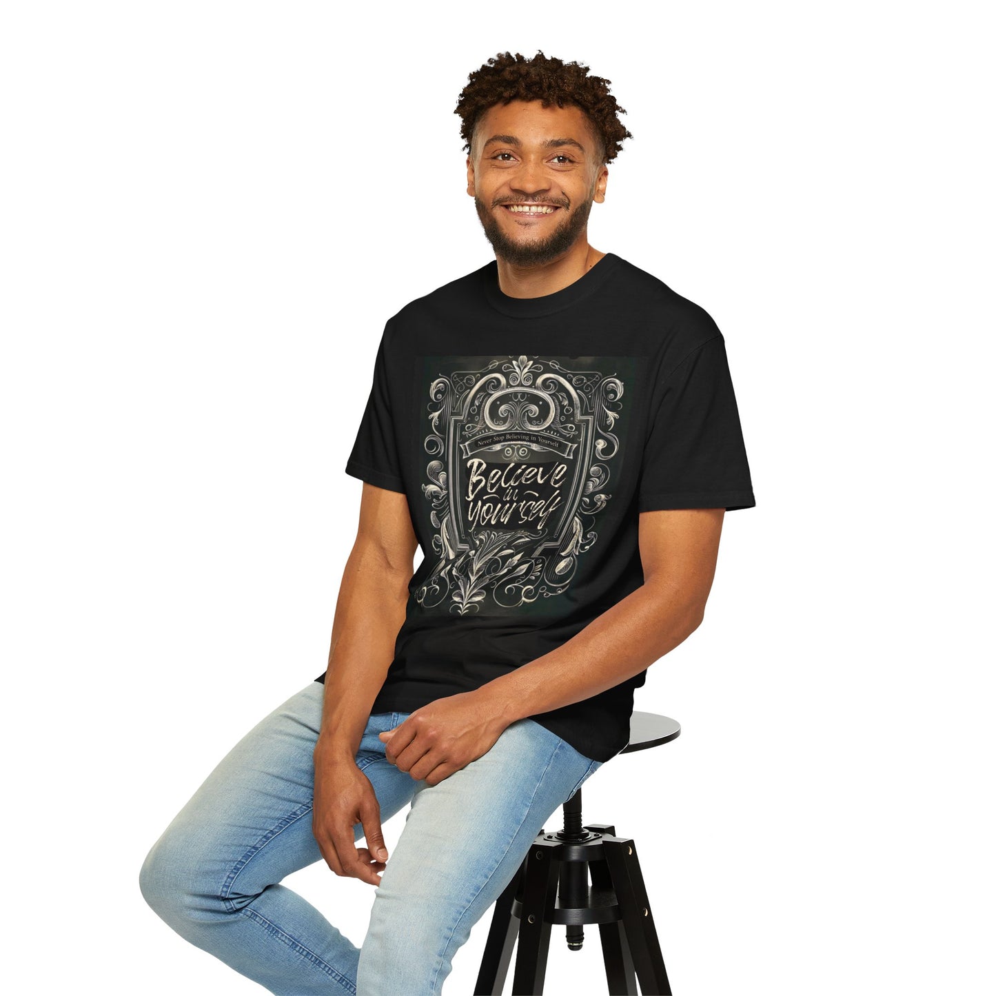 ‘Believe in Yourself’ Garment-Dyed T-shirt